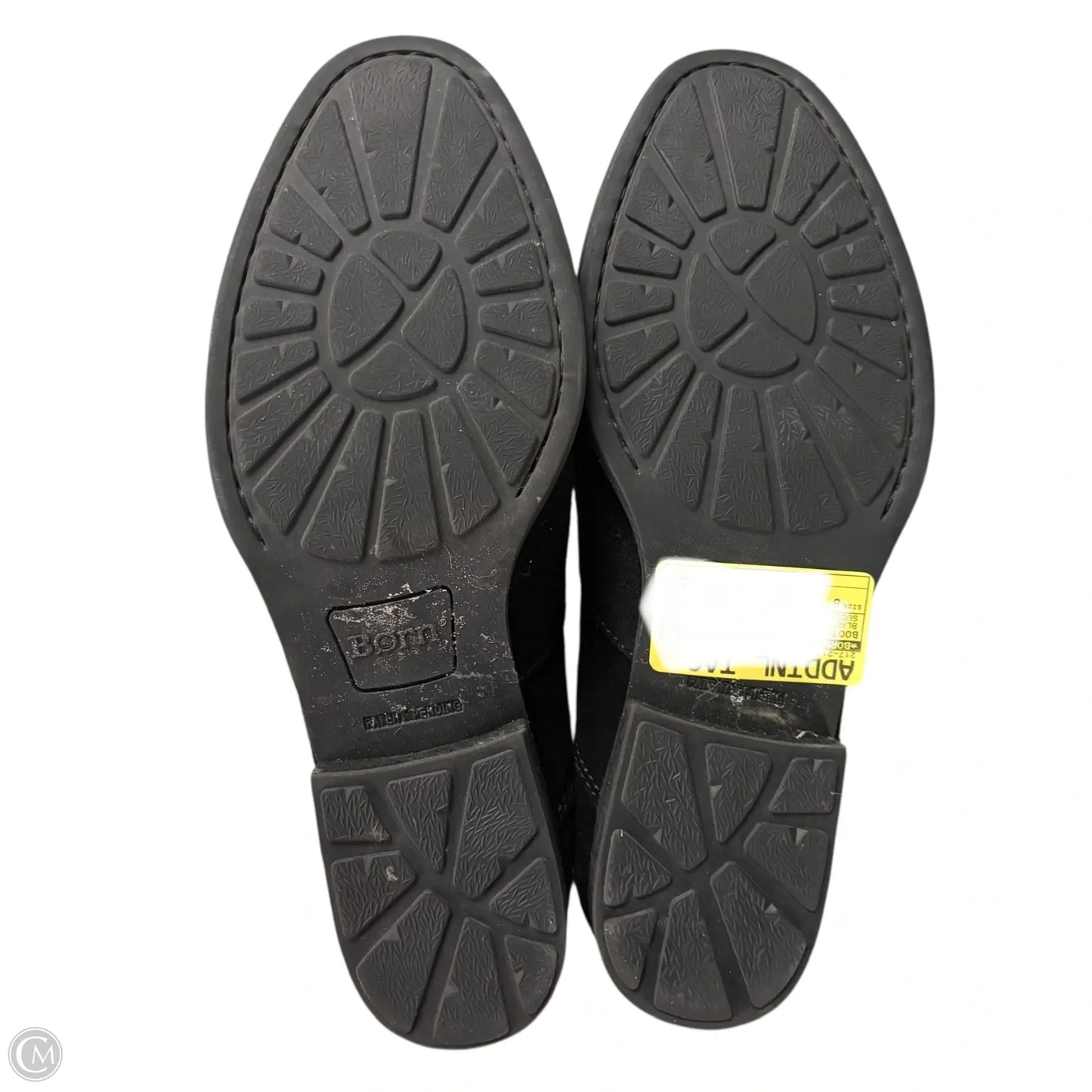 Boots Leather By Born In Black, Size: 8