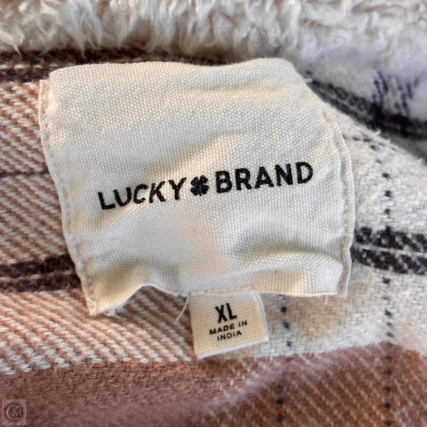 Jacket Shirt By Lucky Brand In Plaid Pattern, Size: Xl