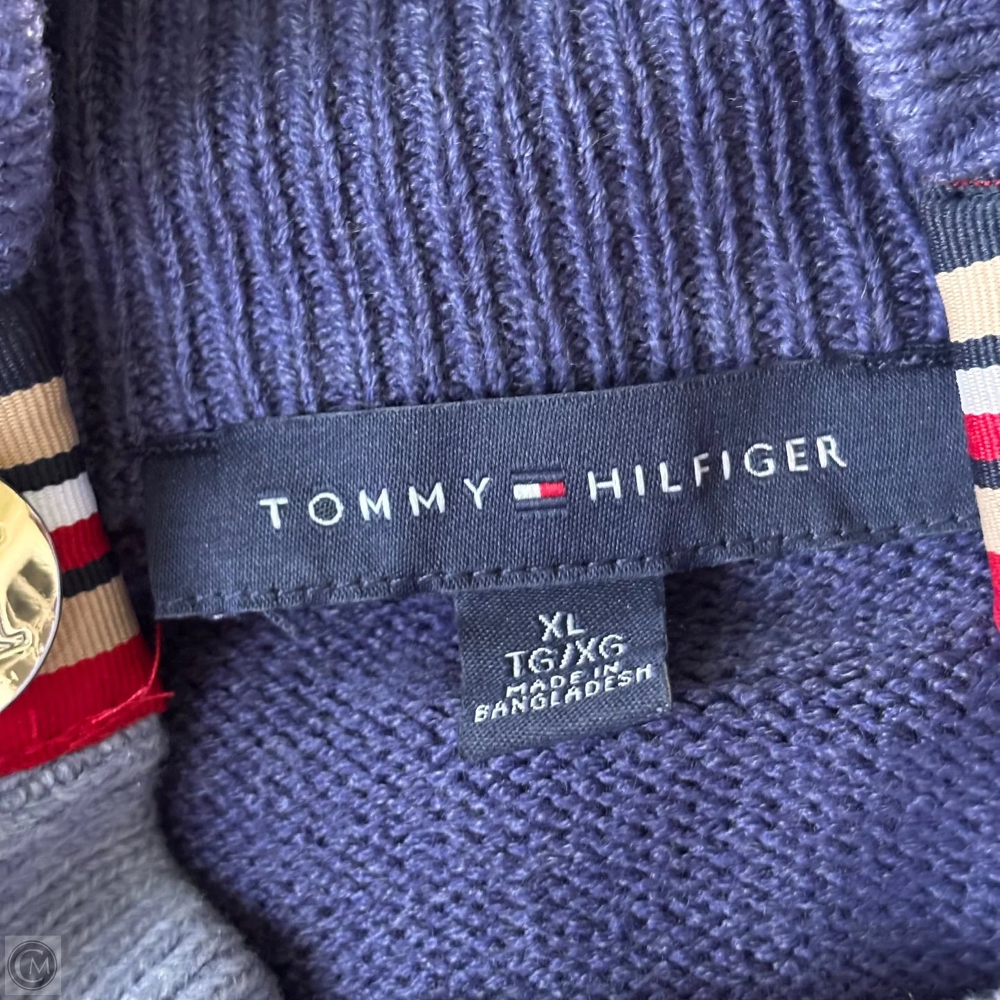 Sweater By Tommy Hilfiger In Blue, Size: Xl
