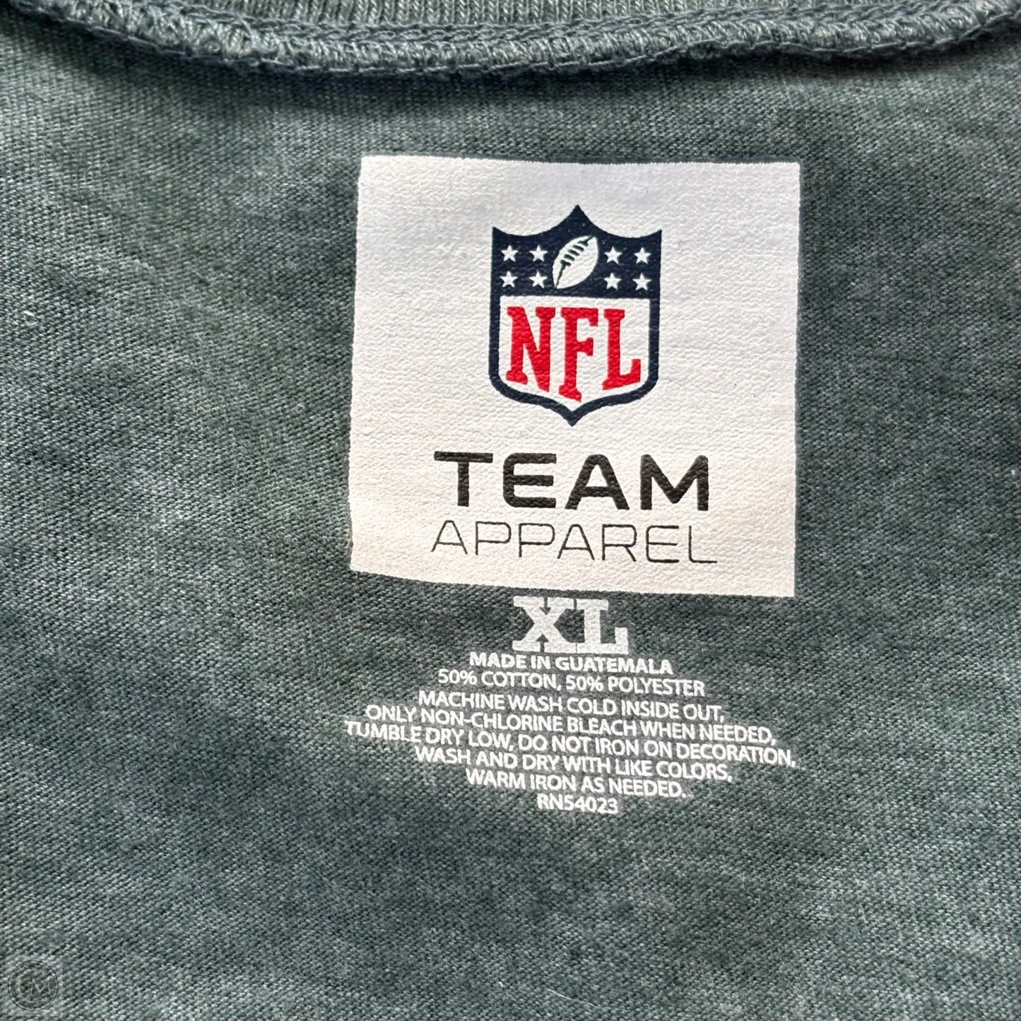 Athletic Top Short Sleeve By Nfl In Green, Size: Xl