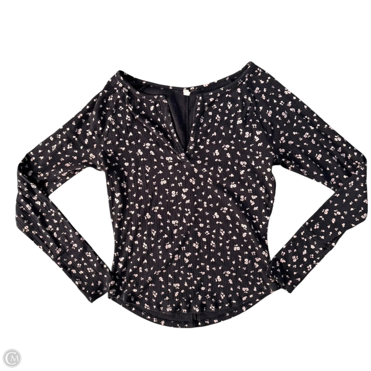Top Long Sleeve By Free People In Floral Print, Size: L
