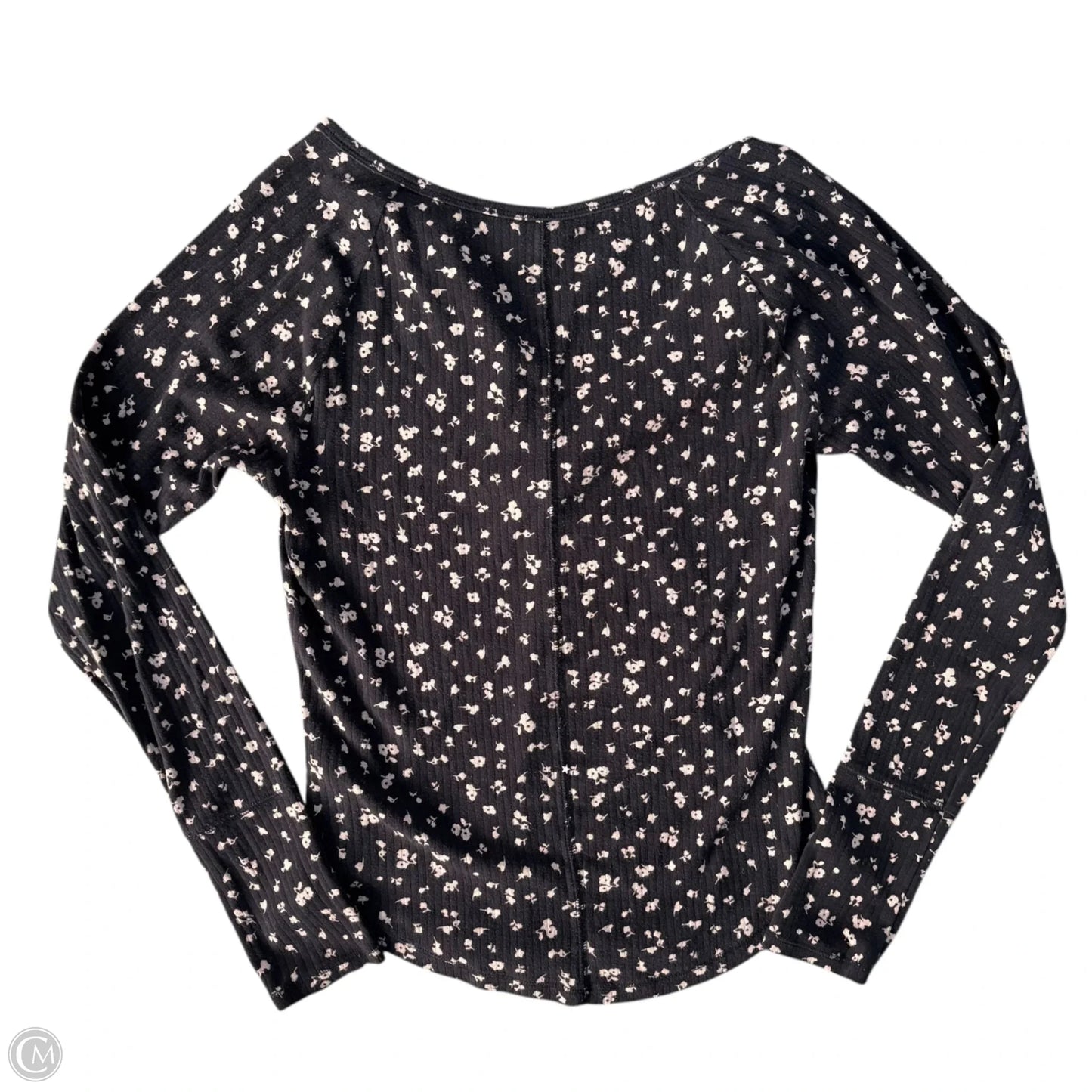 Top Long Sleeve By Free People In Floral Print, Size: L