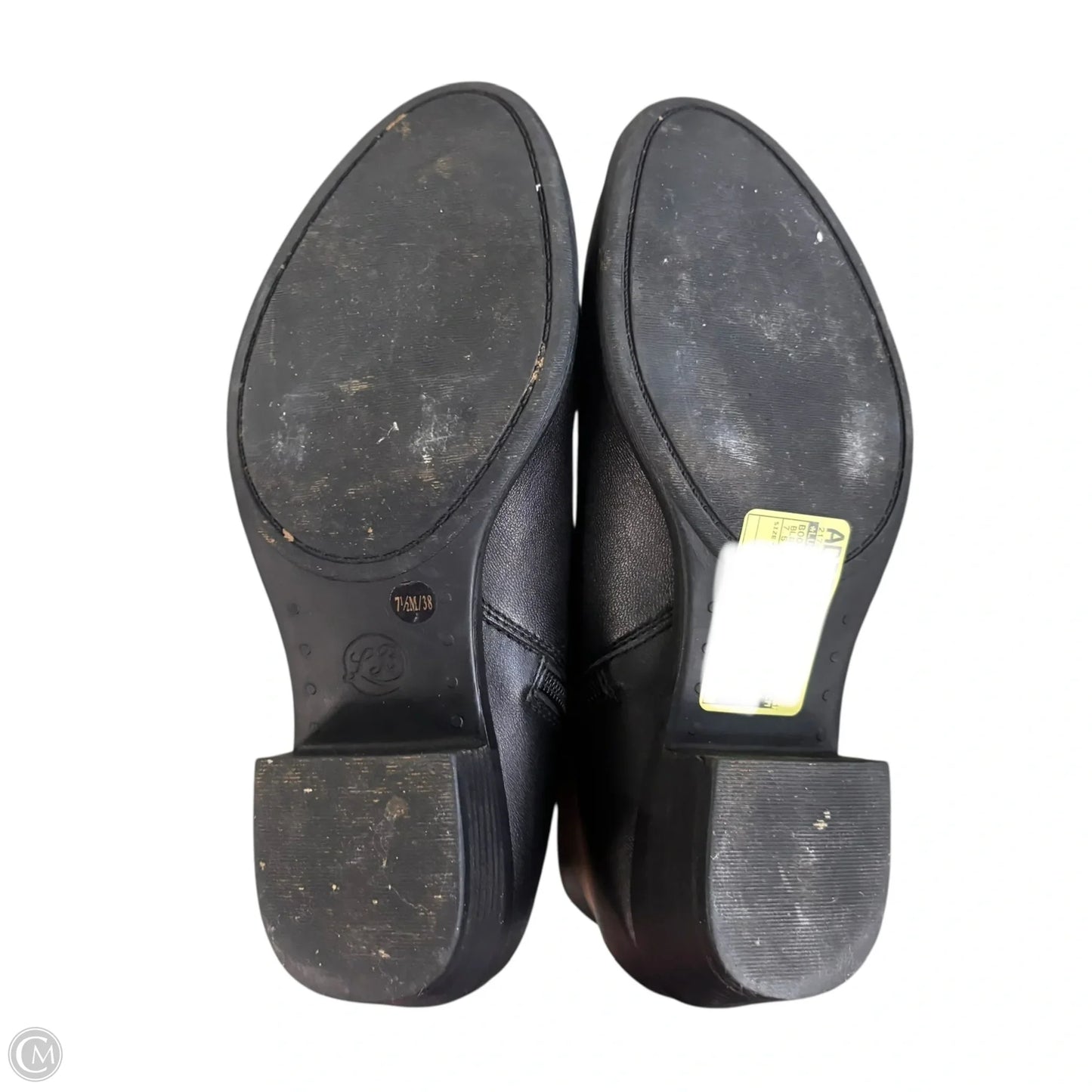 Boots Leather By Lucky Brand In Black, Size: 7.5