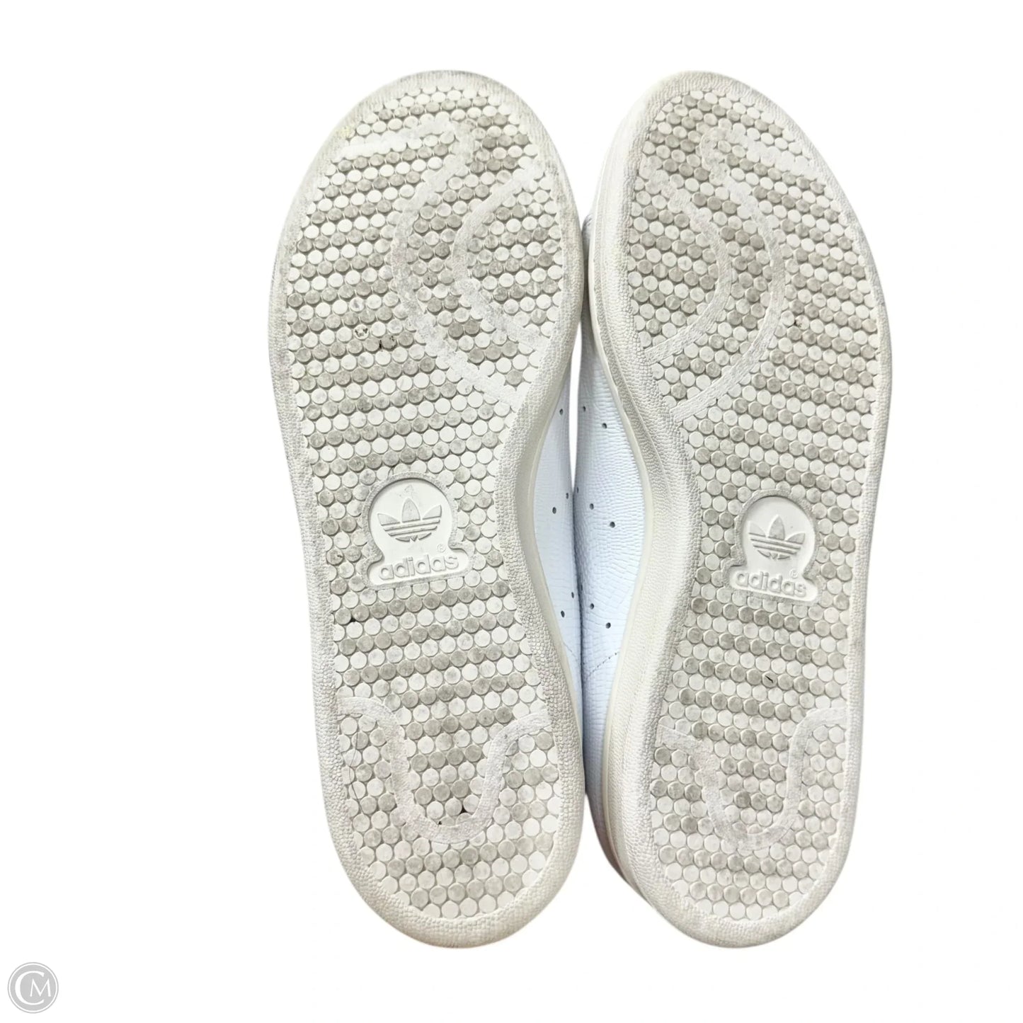 Shoes Sneakers By Adidas In White & Yellow, Size: 10
