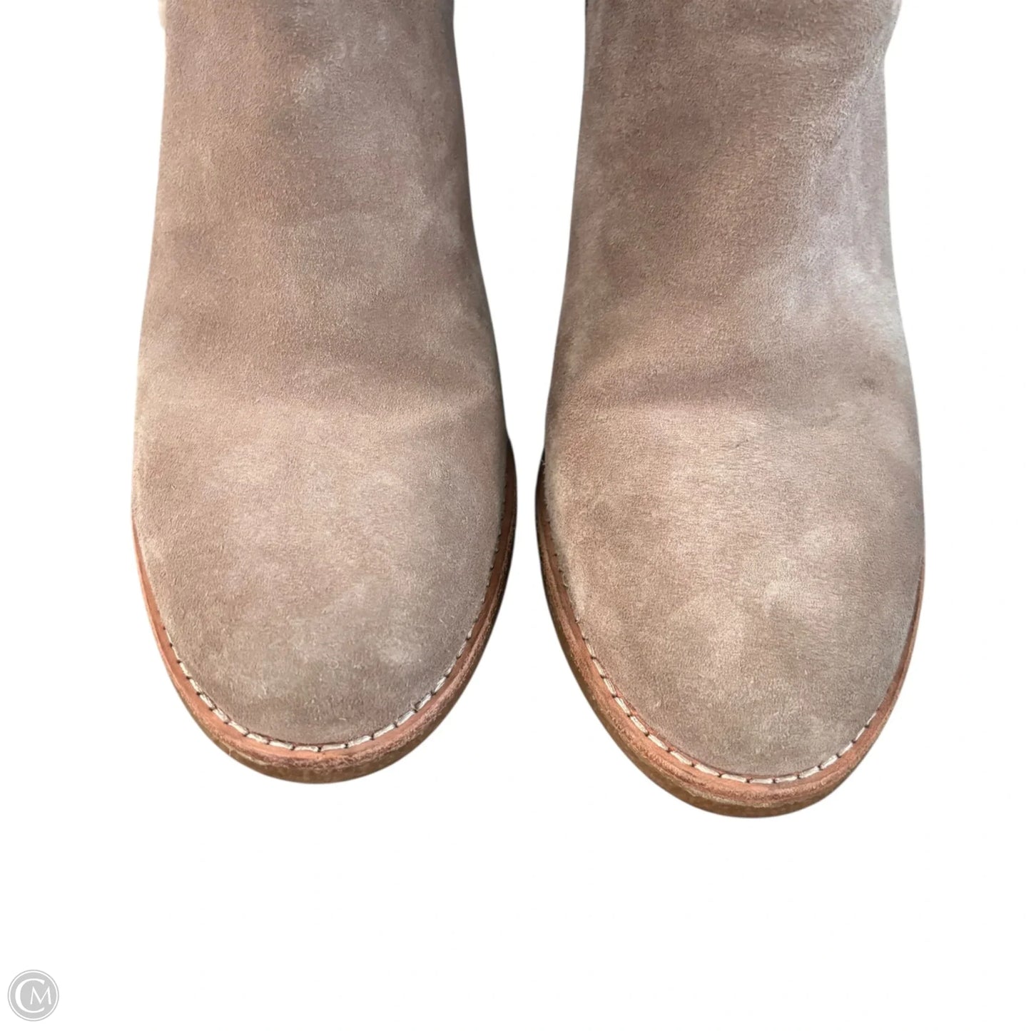 Boots Ankle Heels By Cole-haan In Taupe, Size: 9