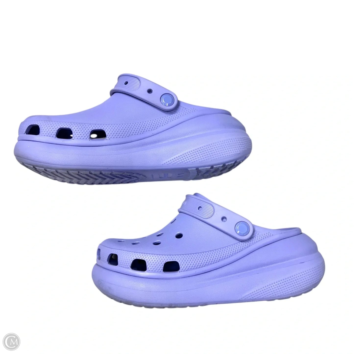 Shoes Flats By Crocs In Purple, Size: 8