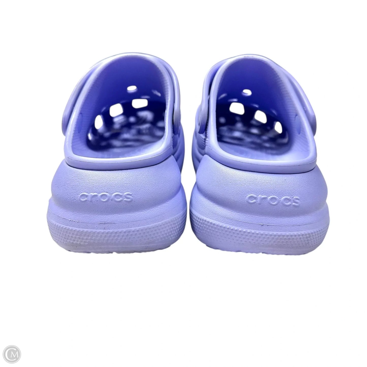 Shoes Flats By Crocs In Purple, Size: 8