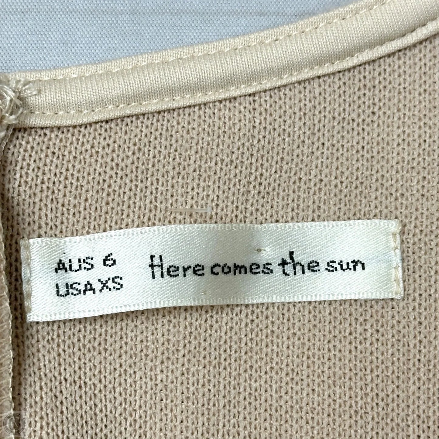 Dress Sweater By Here Comes The Sun In Tan, Size: Xs