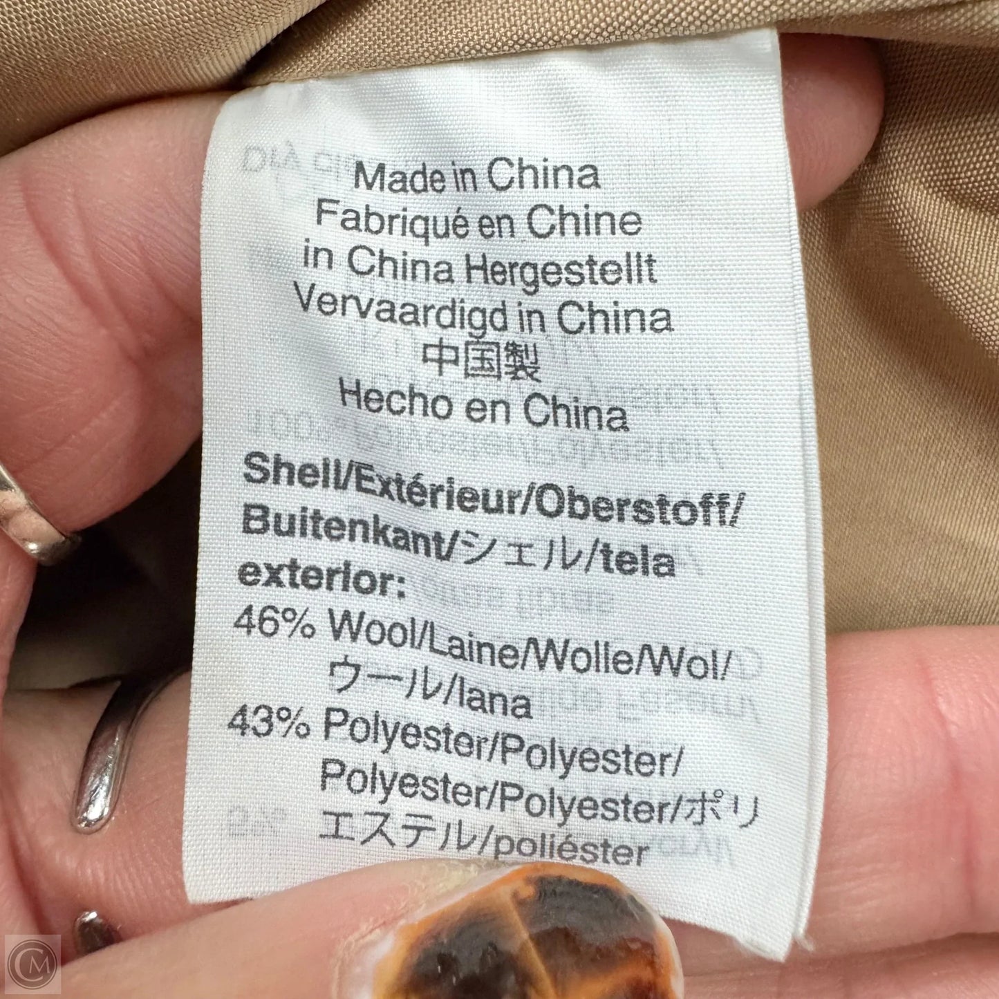 Coat Wool By J. Crew In Brown, Size: L