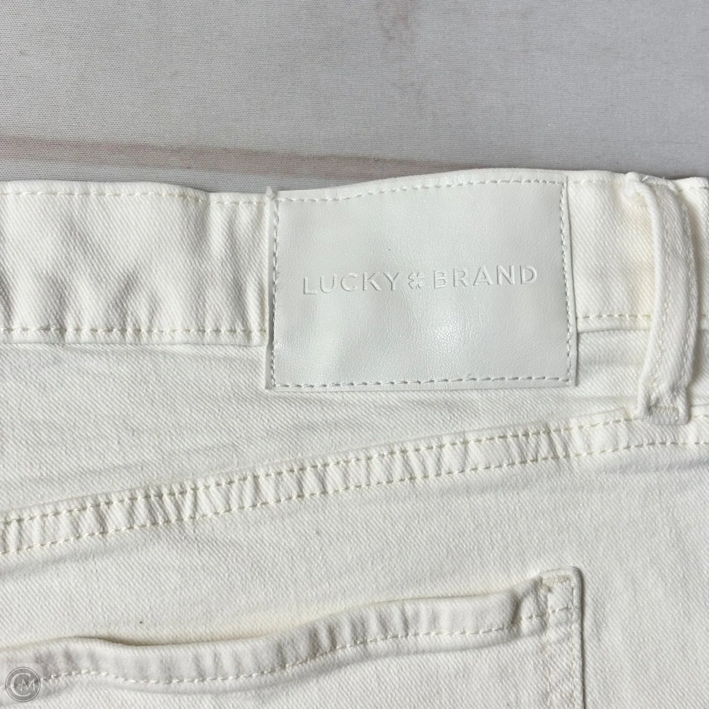 Jeans Wide Leg By Lucky Brand In White, Size: 14