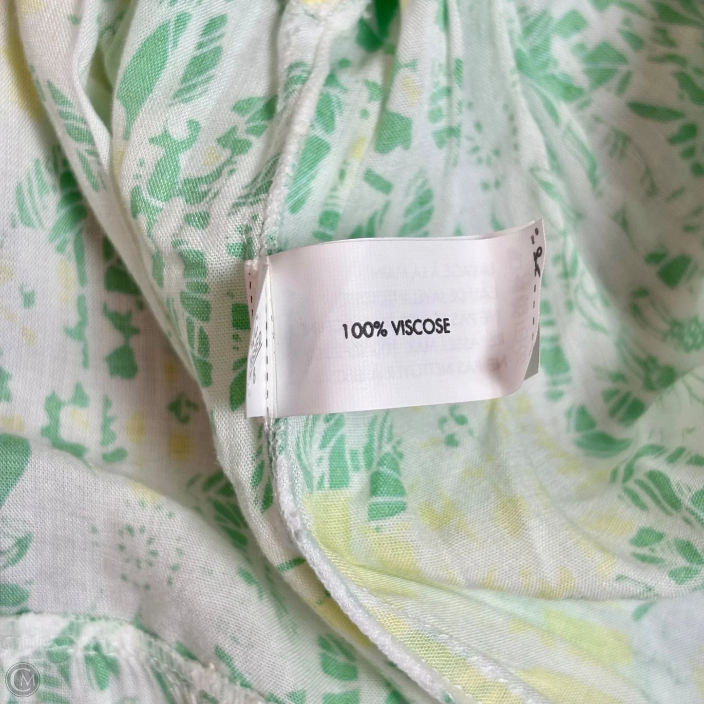 Dress Casual Short By Poupette St Barth In Green & White, Size: S