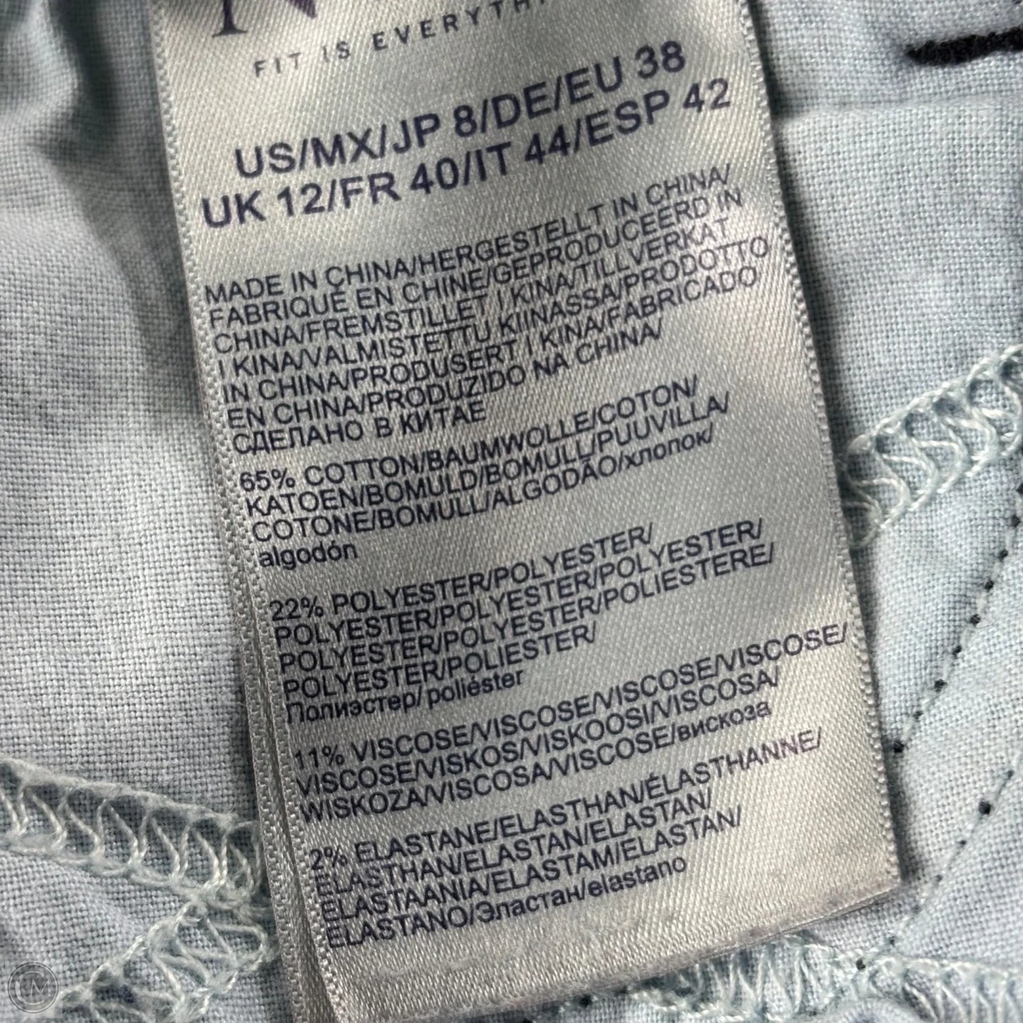 Jeans Straight By Not Your Daughters Jeans In Blue Denim, Size: 8