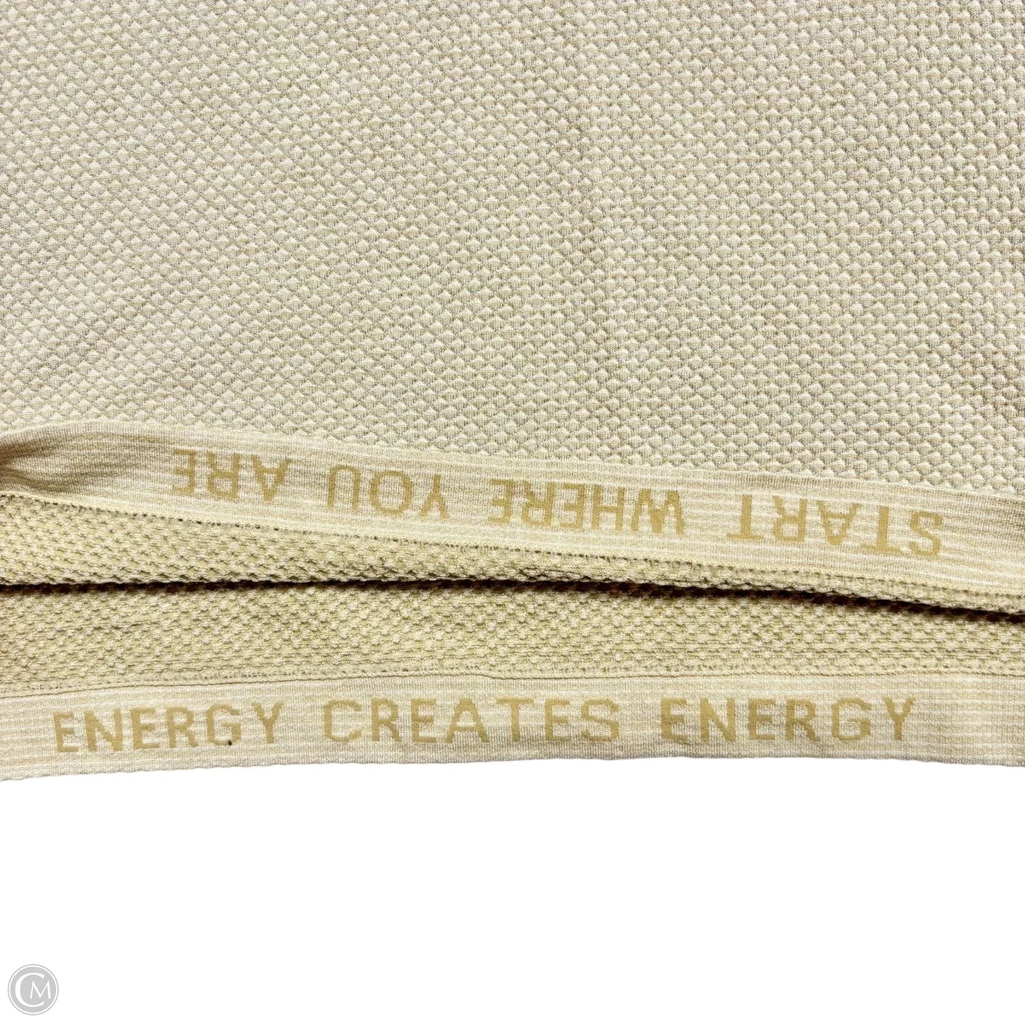 Athletic Top Short Sleeve By Lululemon In Tan, Size: S