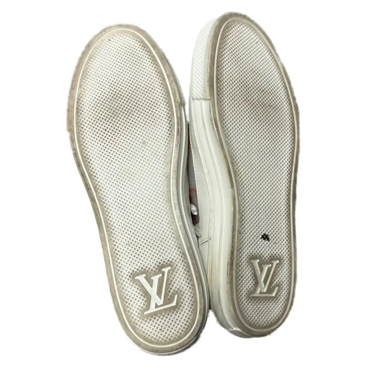 Shoes Luxury Designer By Louis Vuitton In Pink & White, Size: 8.5