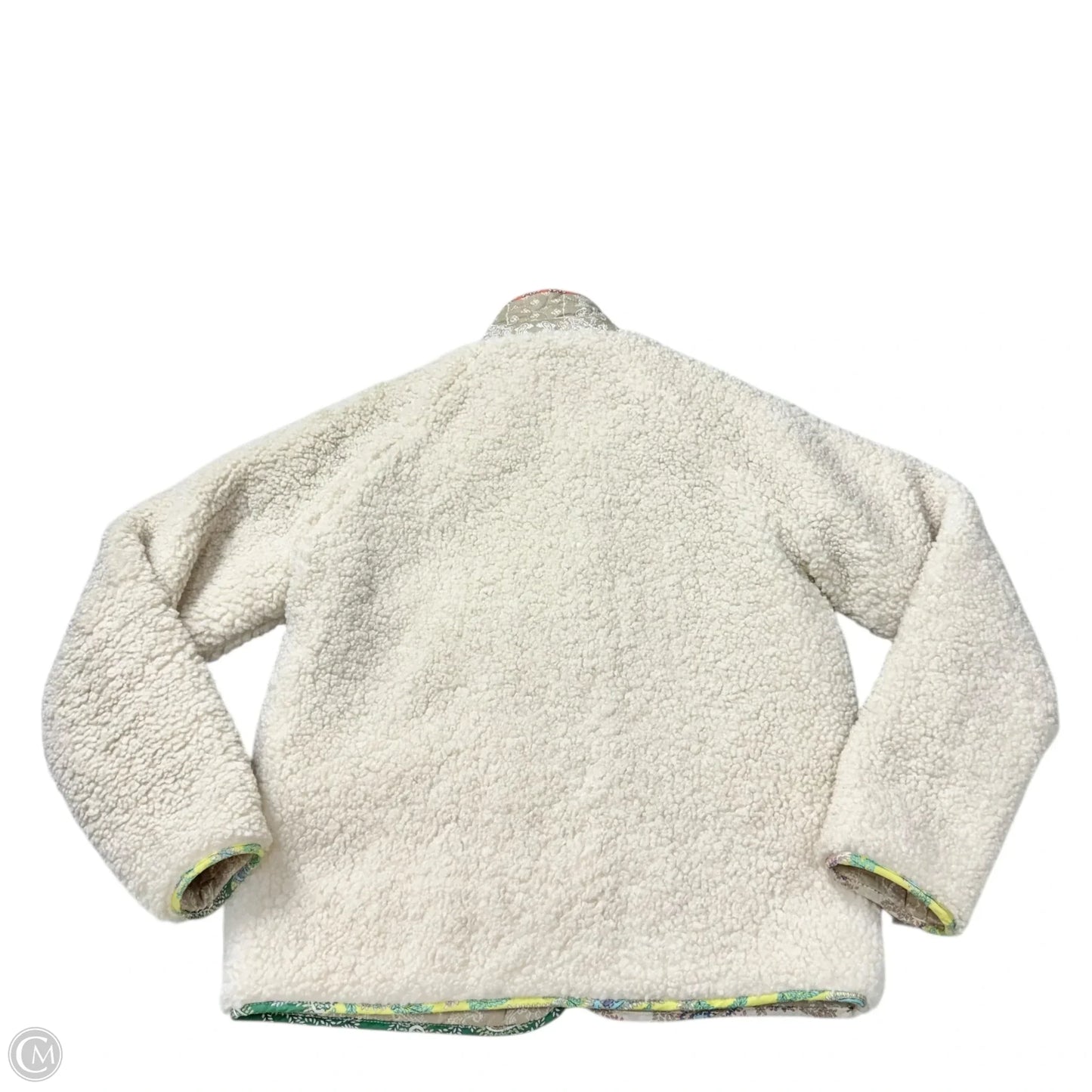 Jacket Puffer & Quilted By Mable In Cream, Size: S