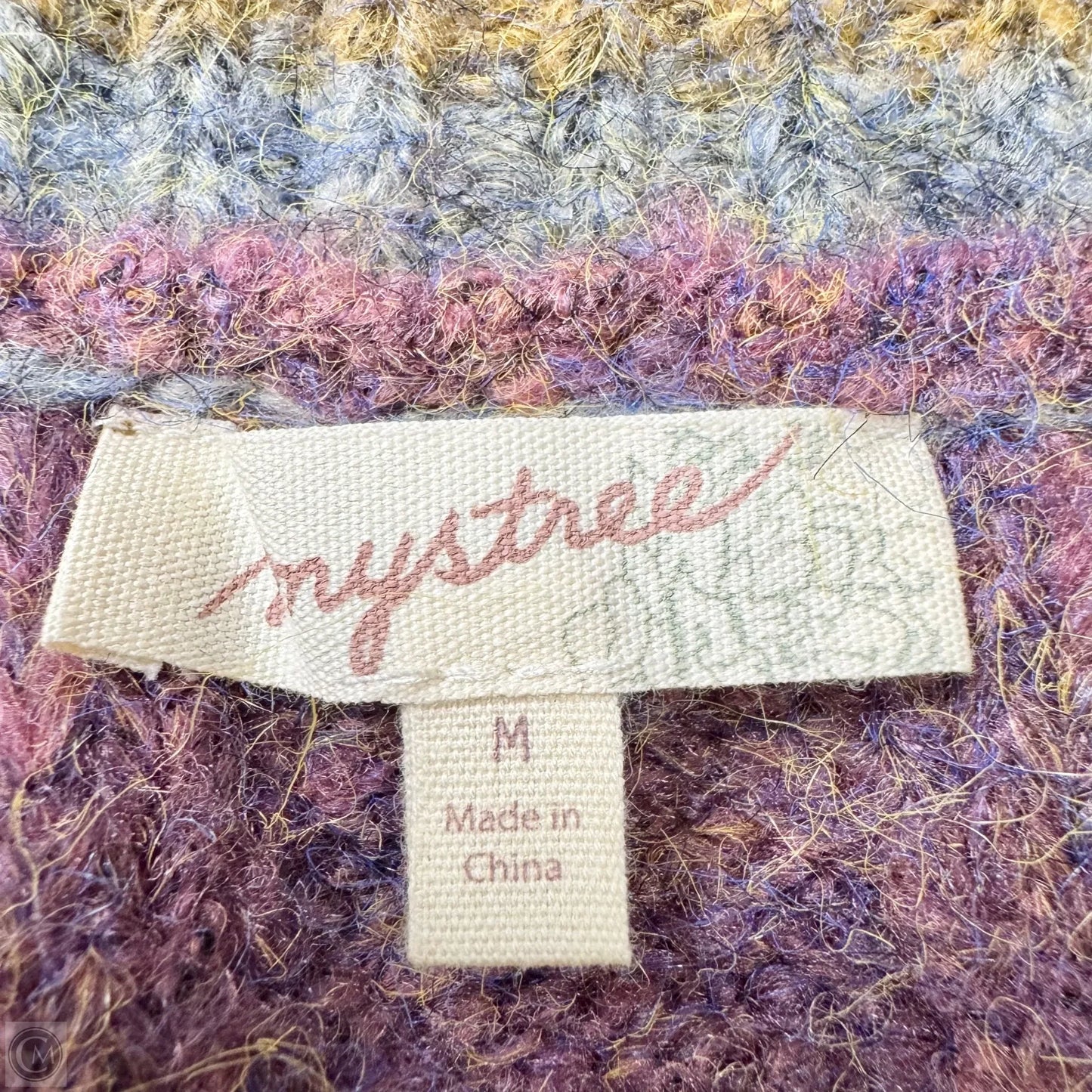 Vest Sweater By Mystree In Purple, Size: M