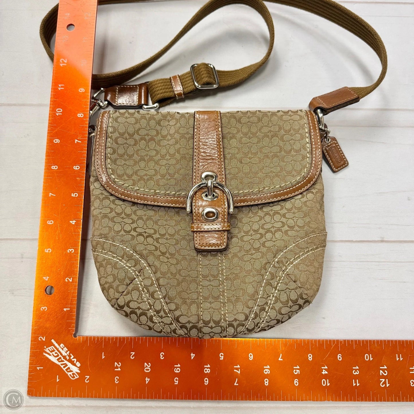 Crossbody Designer By Coach, Size: Medium