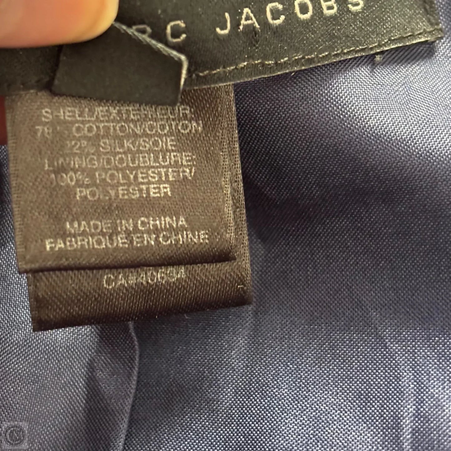 Coat Designer By Marc By Marc Jacobs In Navy, Size: Xs