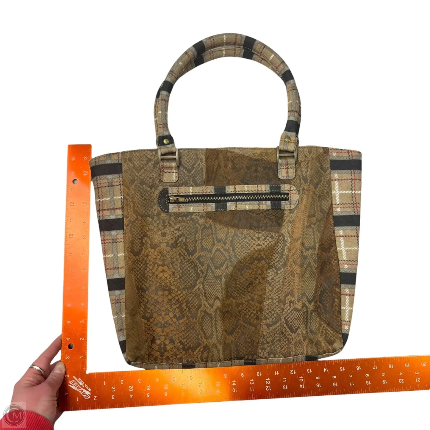 Tote Leather, Size: Large