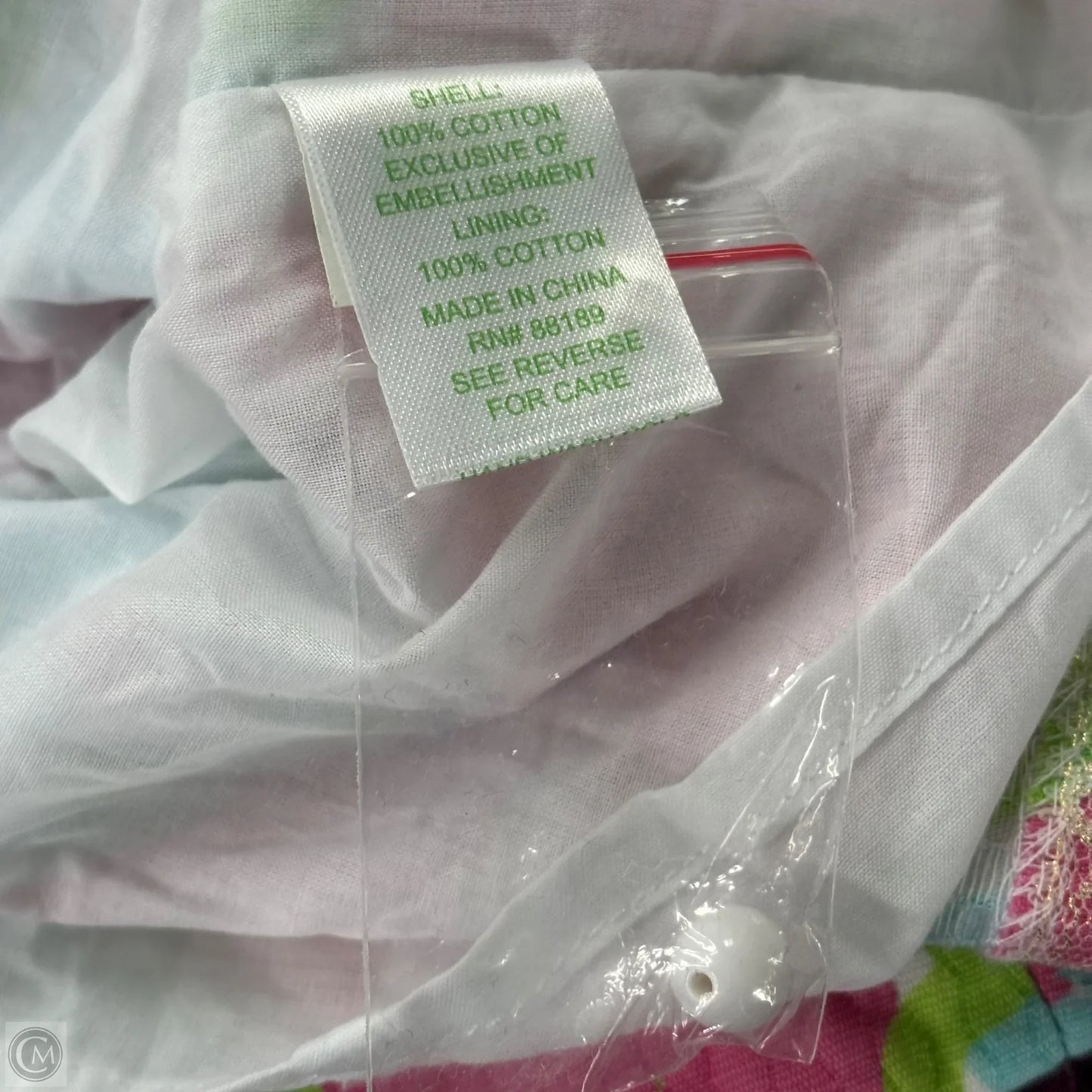 Dress Designer By Lilly Pulitzer In Green & Pink, Size: 4