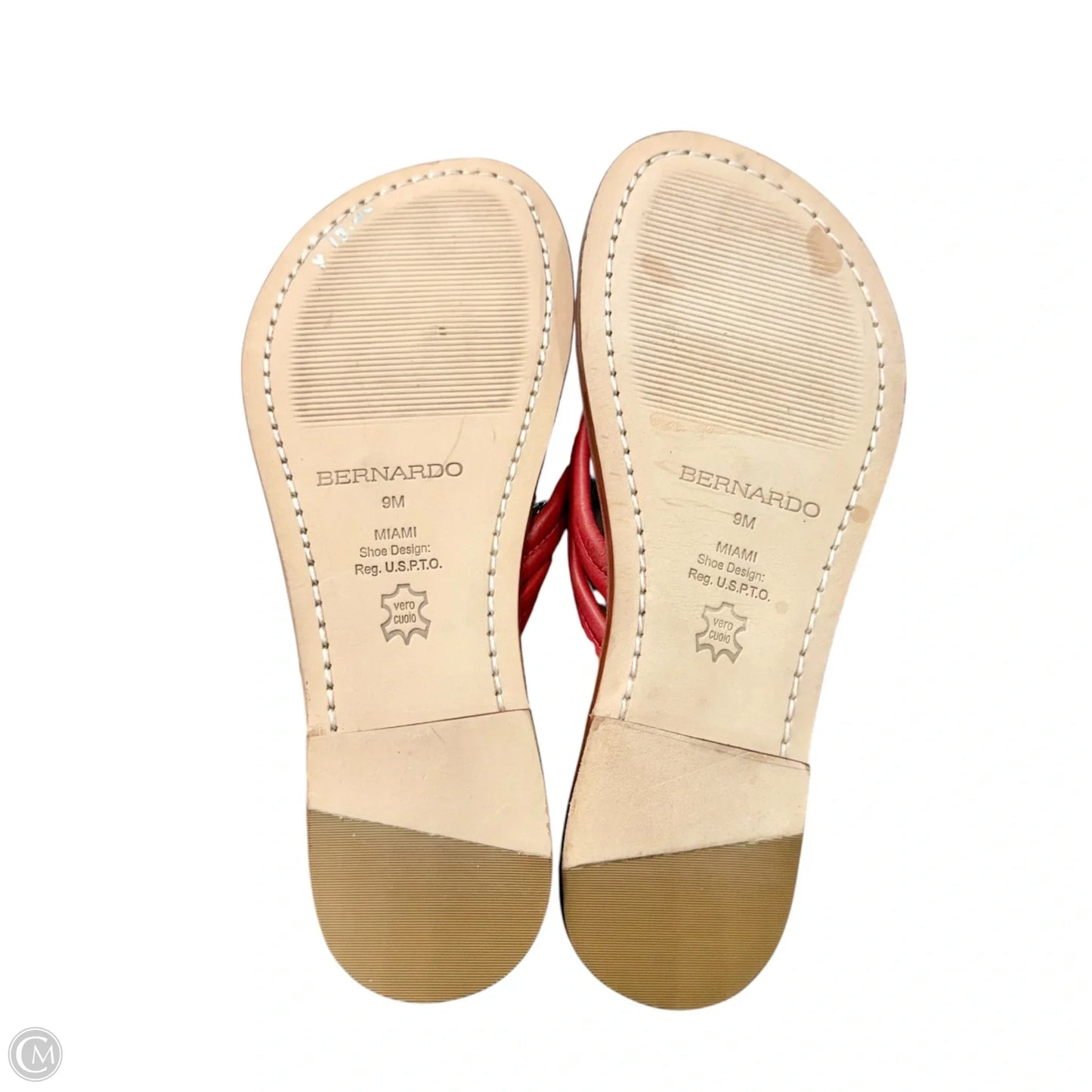 Sandals Flip Flops By Bernardo In Red, Size: 9