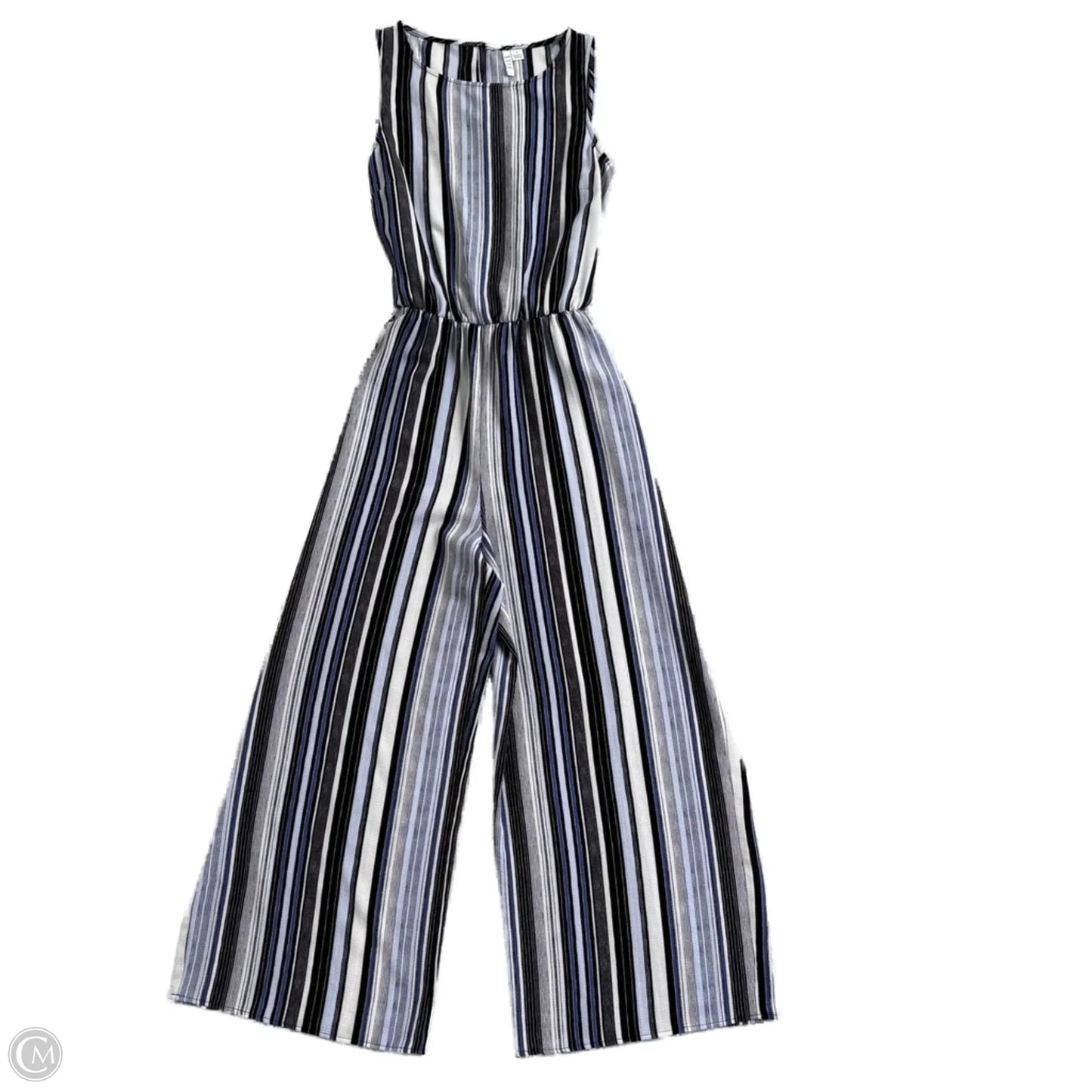 Jumpsuit By Elle In Blue & White, Size: S
