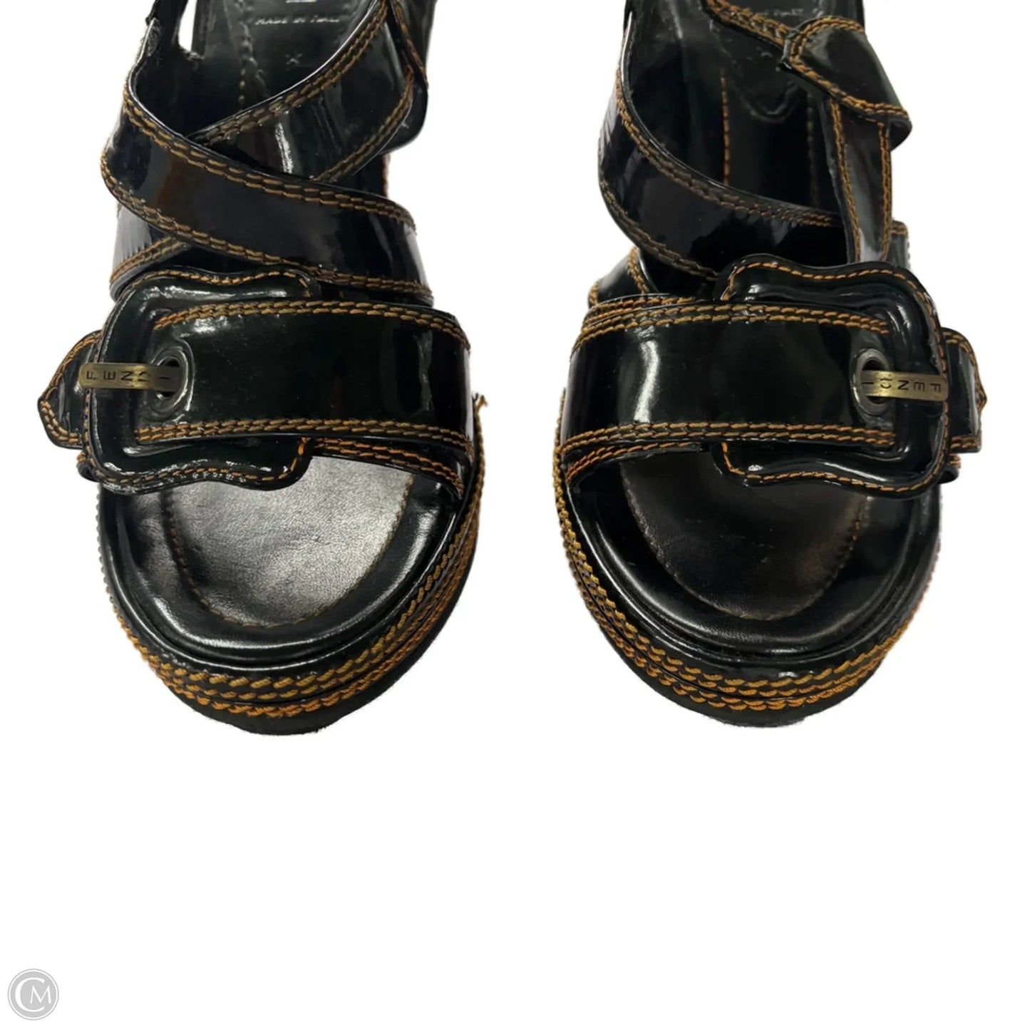 Sandals Luxury Designer By Fendi In Black, Size: 7.5