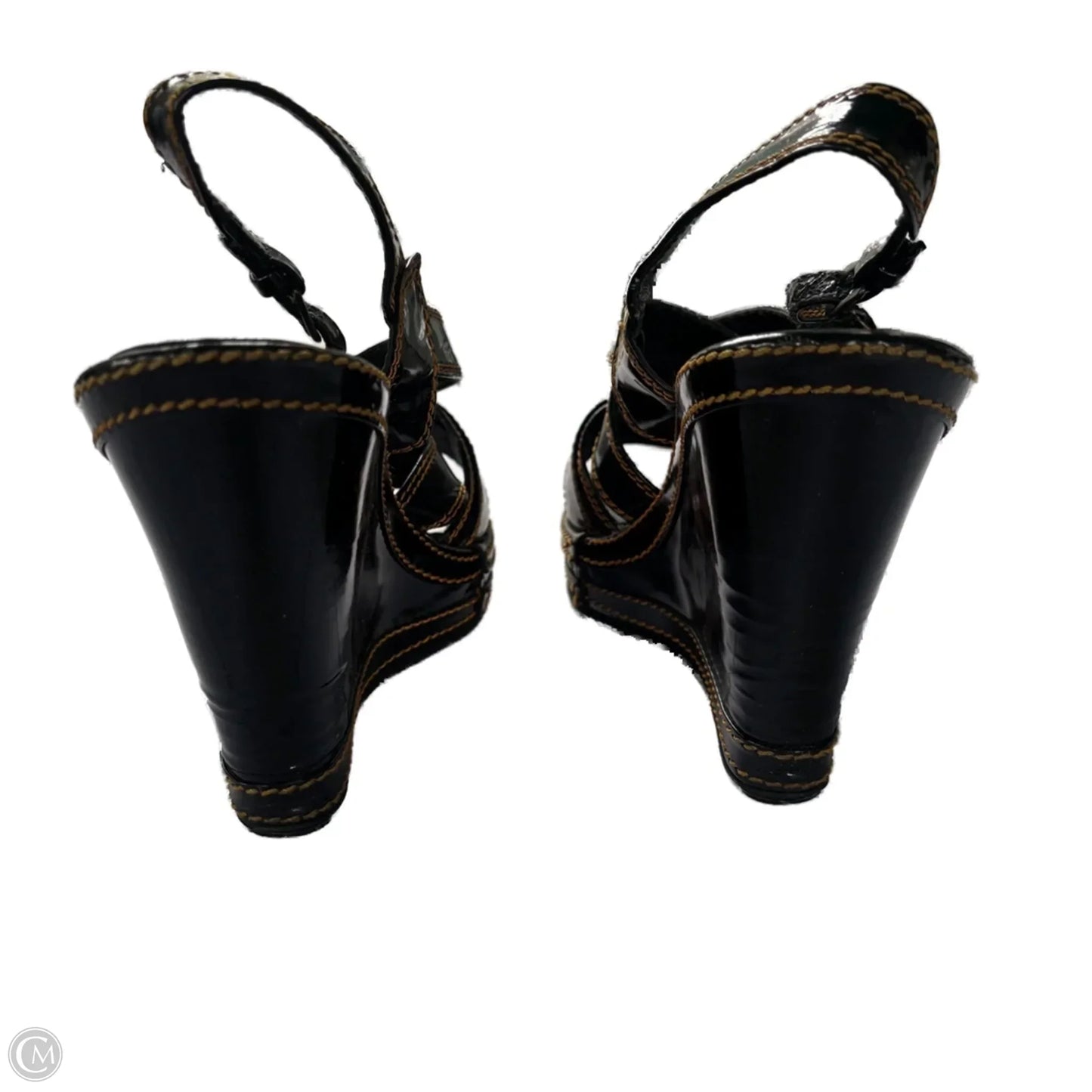 Sandals Luxury Designer By Fendi In Black, Size: 7.5