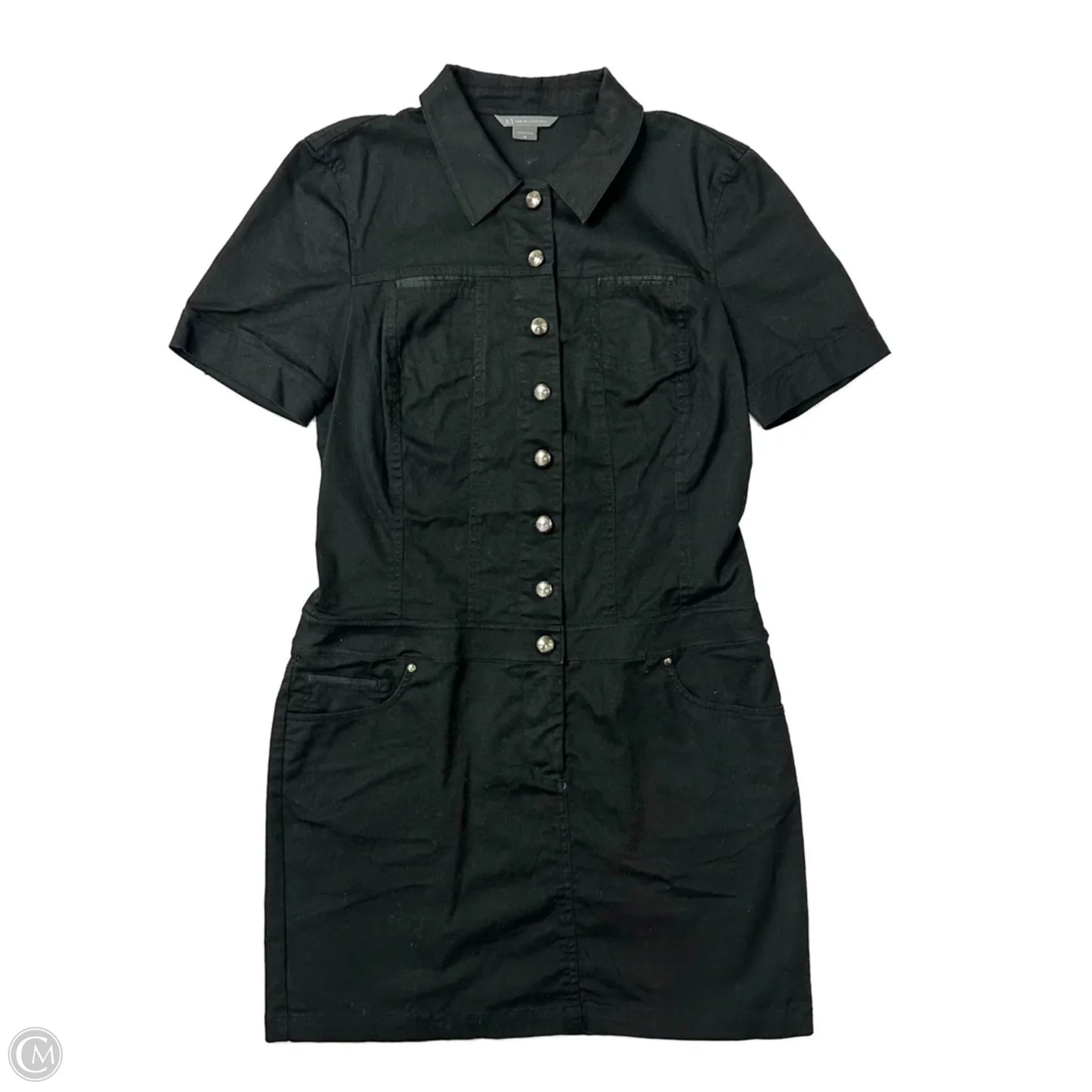 Romper By Armani Exchange In Black Denim, Size: L