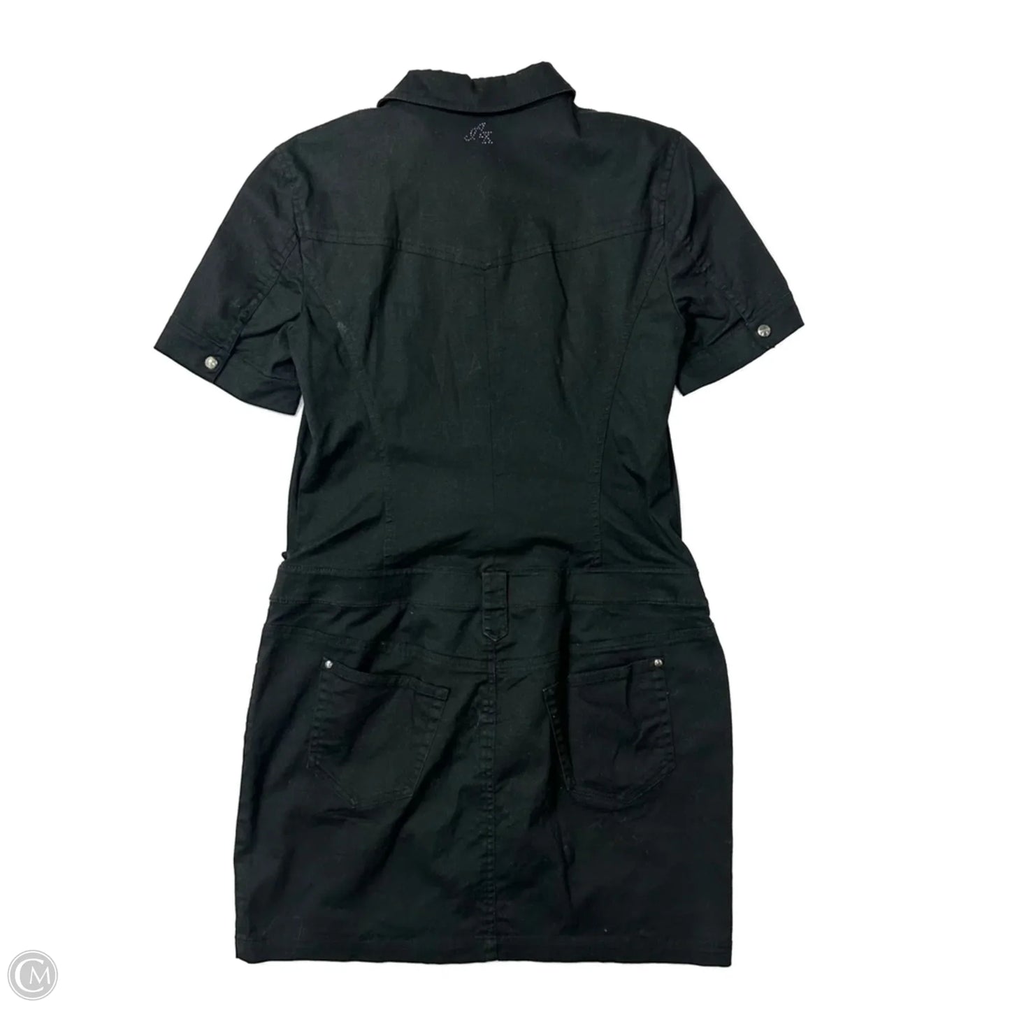Romper By Armani Exchange In Black Denim, Size: L