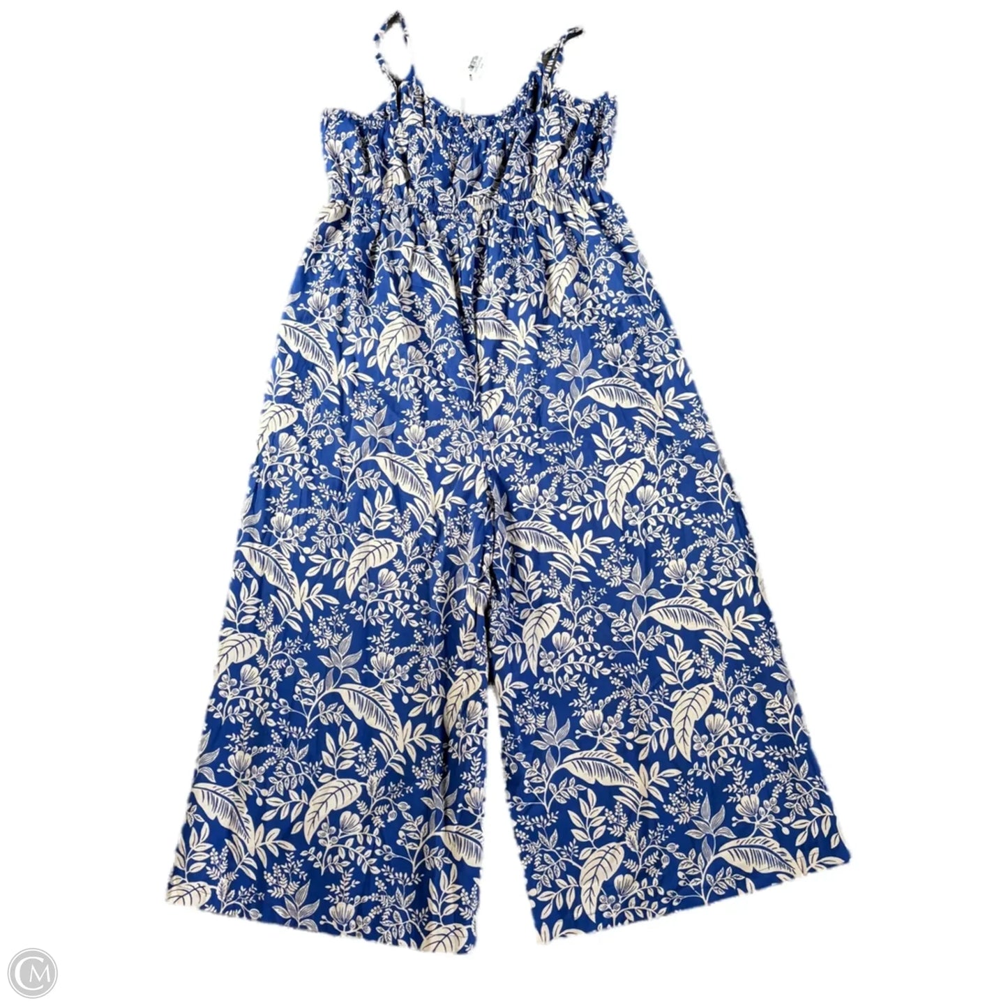 Jumpsuit By World Market In Blue & Cream, Size: L