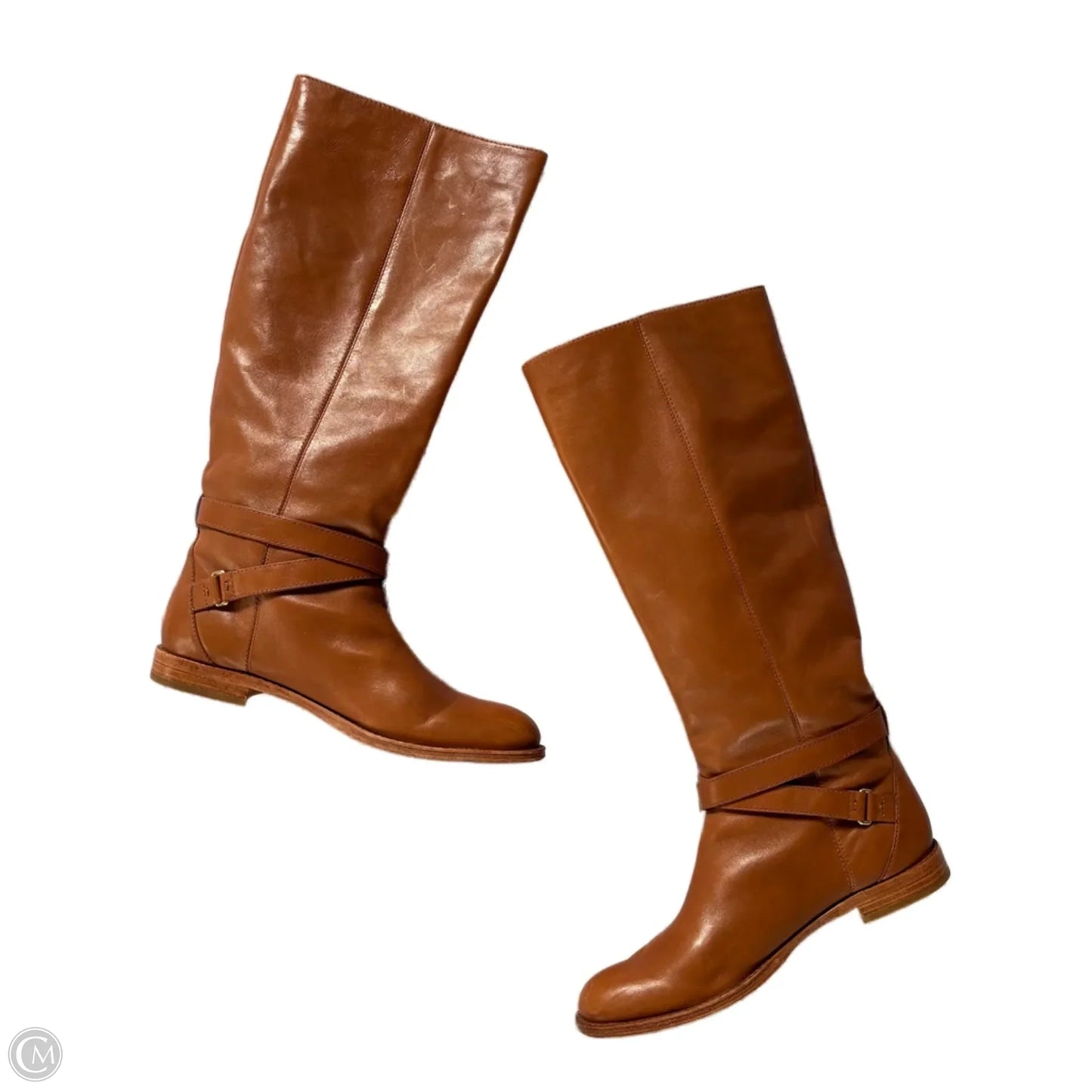 Boots Designer By Coach In Brown, Size: 8.5