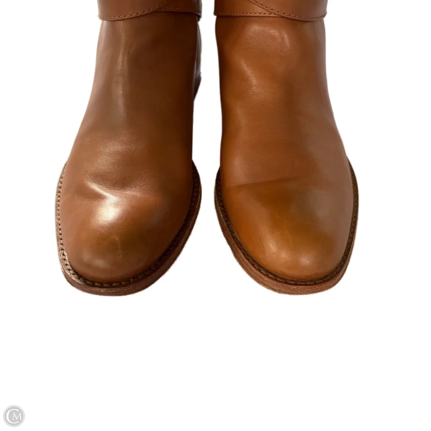 Boots Designer By Coach In Brown, Size: 8.5