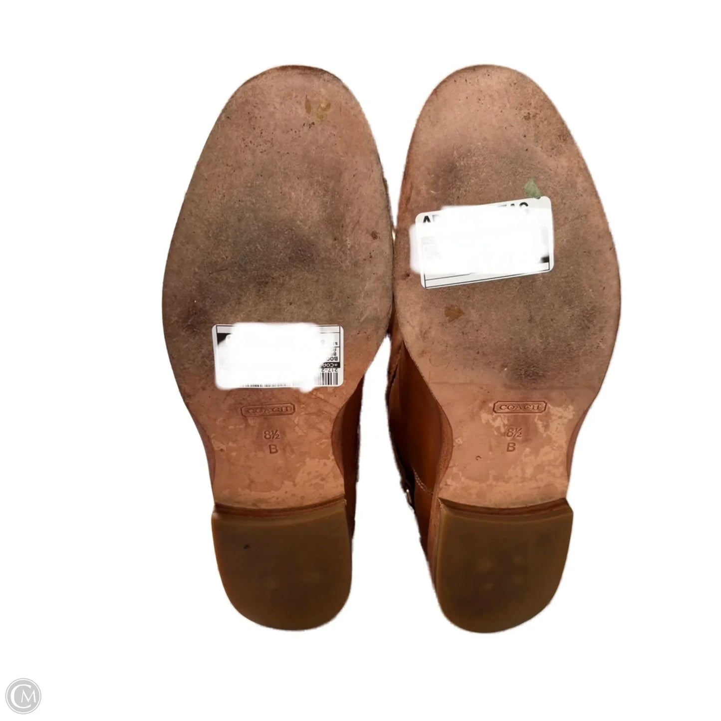 Boots Designer By Coach In Brown, Size: 8.5
