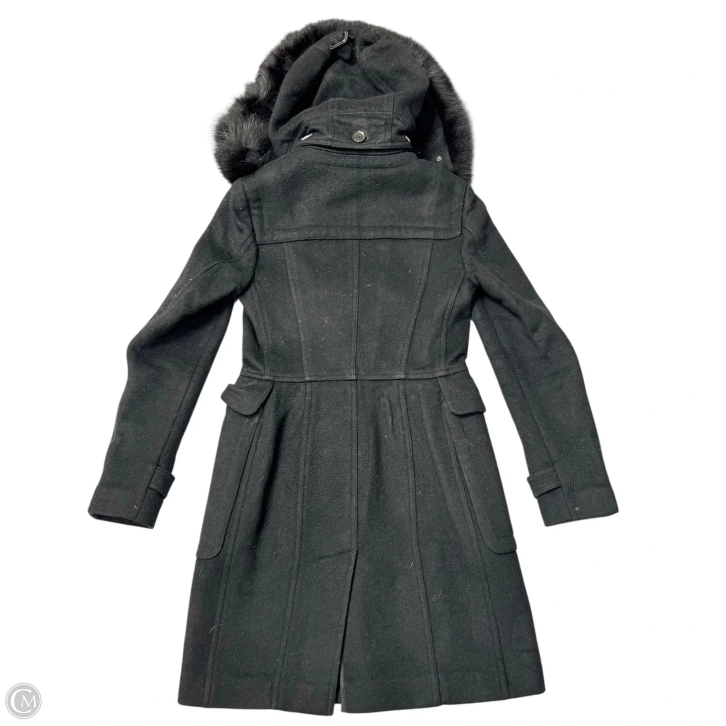 Coat Luxury Designer By Burberry In Black, Size: S