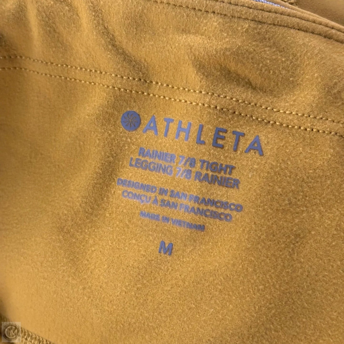Athletic Leggings By Athleta In Yellow, Size: M