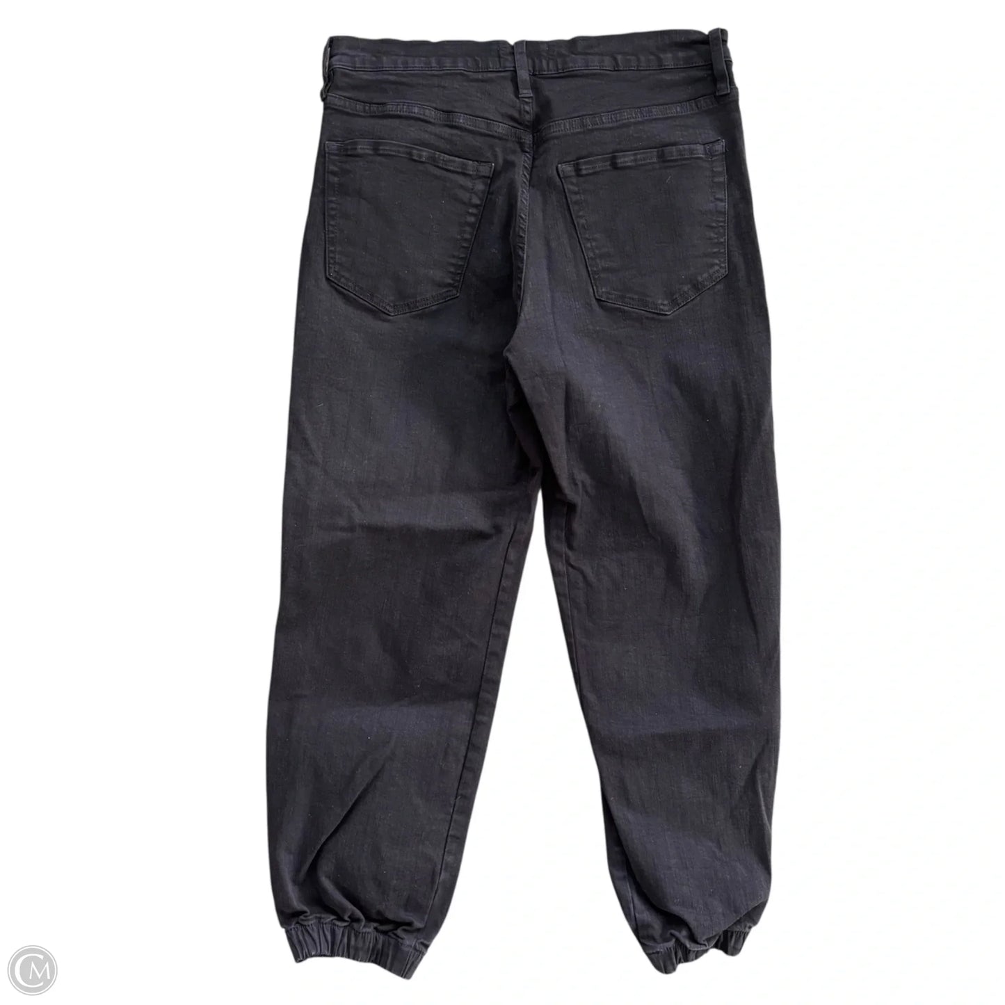 Jeans Wide Leg By Frame In Black Denim, Size: 6
