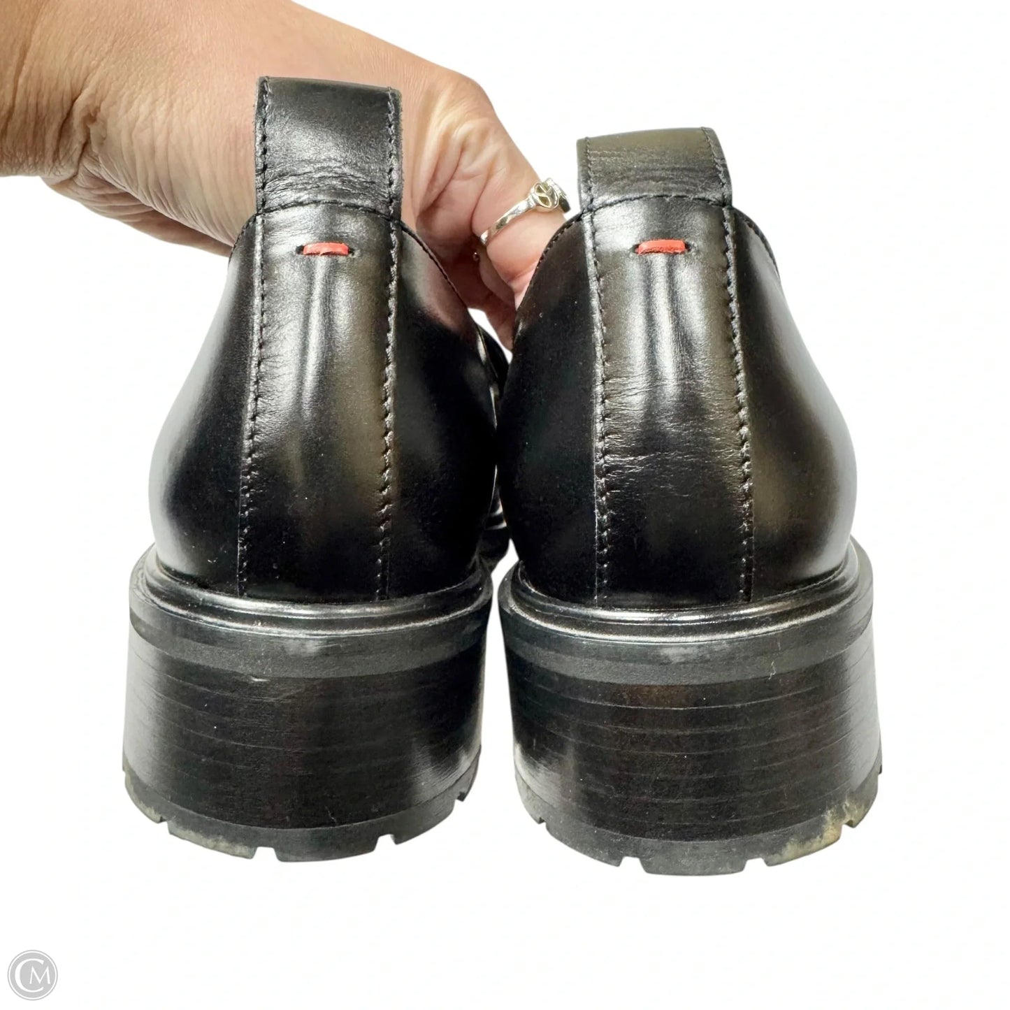 Shoes Flats By Aeyde In Black, Size: 9.5