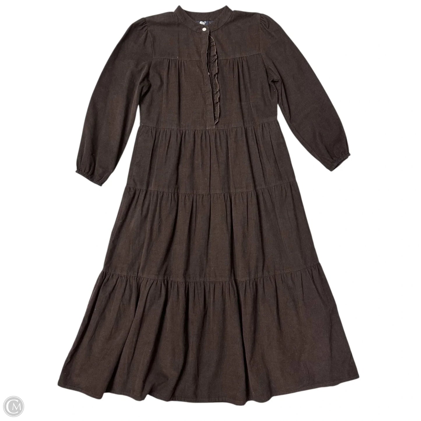 Dress Casual Maxi By Madison Matthew’s In Brown, Size: S