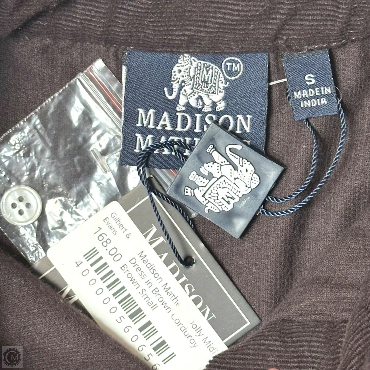 Dress Casual Maxi By Madison Matthew’s In Brown, Size: S