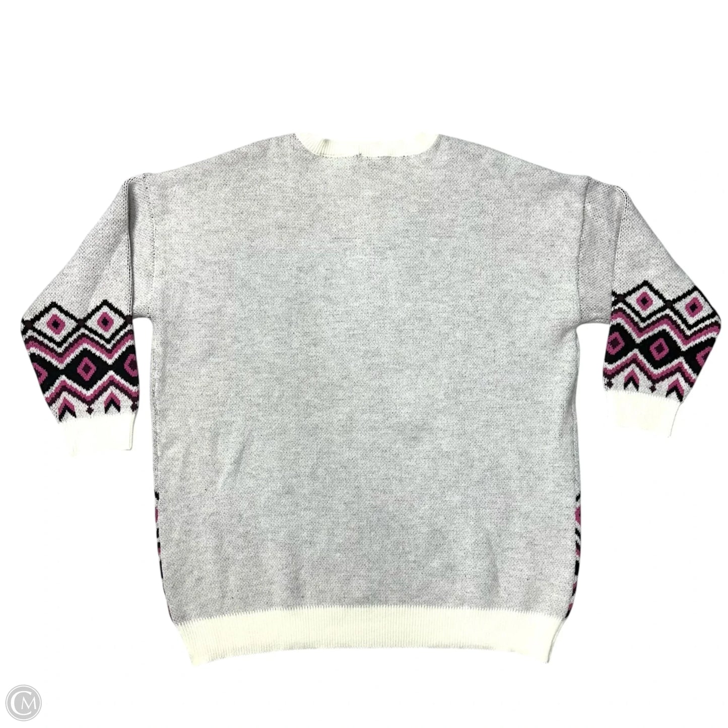 Sweater By Torrid In Pink & White, Size: 3x