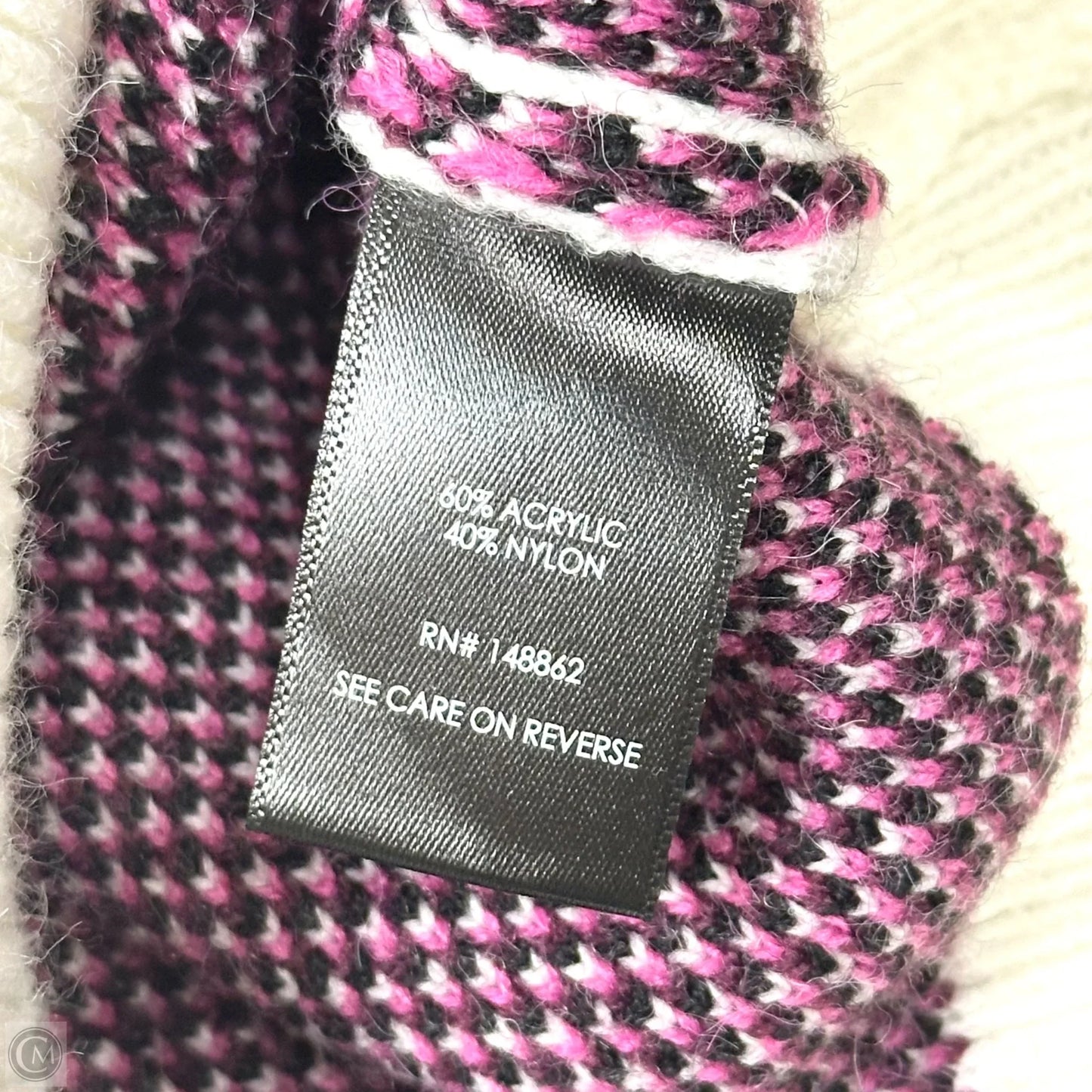 Sweater By Torrid In Pink & White, Size: 3x