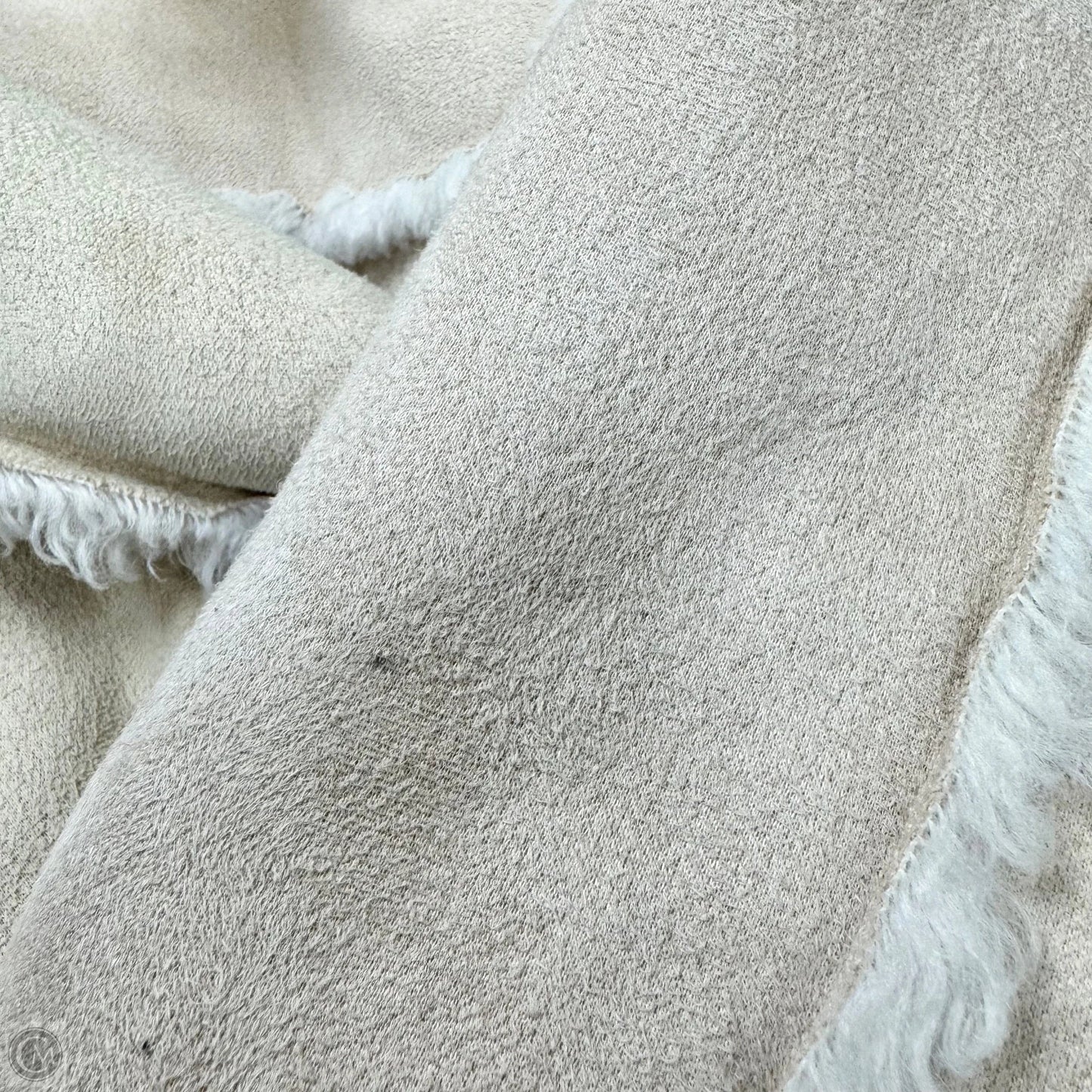 Coat Faux Fur & Sherpa By Subdued In Cream, Size: S