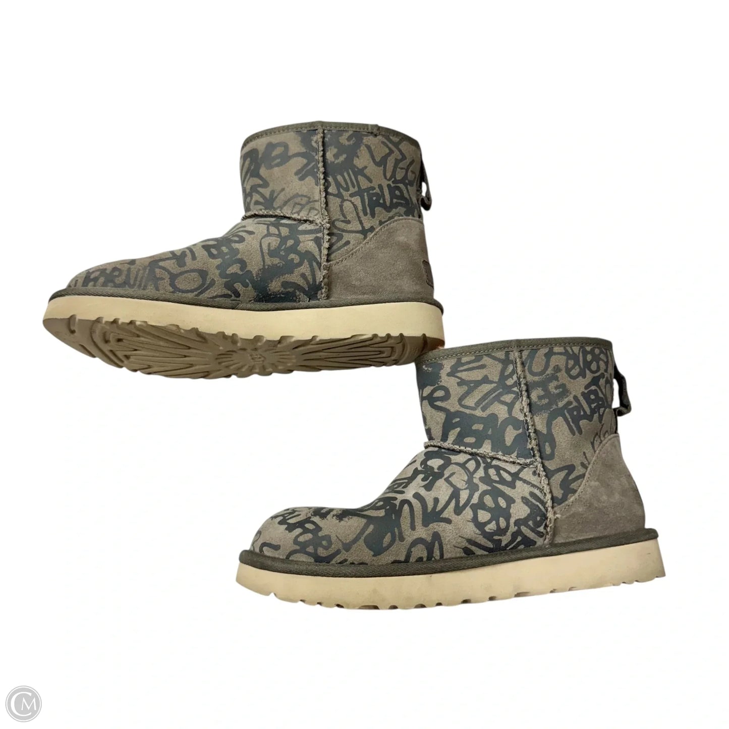 Boots Designer By Ugg In Black & Brown, Size: 7