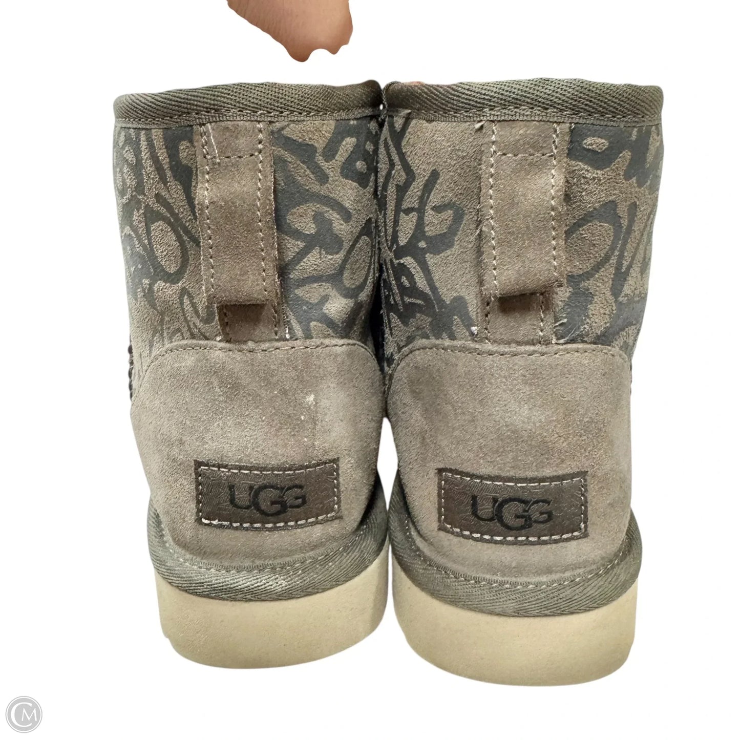 Boots Designer By Ugg In Black & Brown, Size: 7