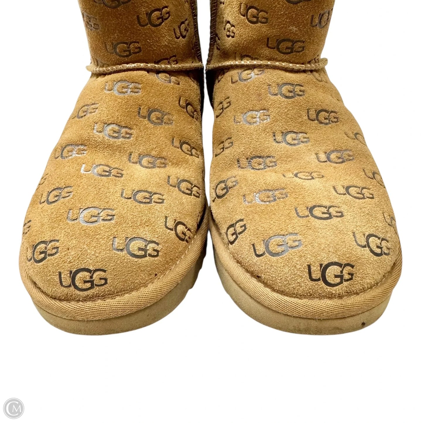 Boots Designer By Ugg In Brown, Size: 6