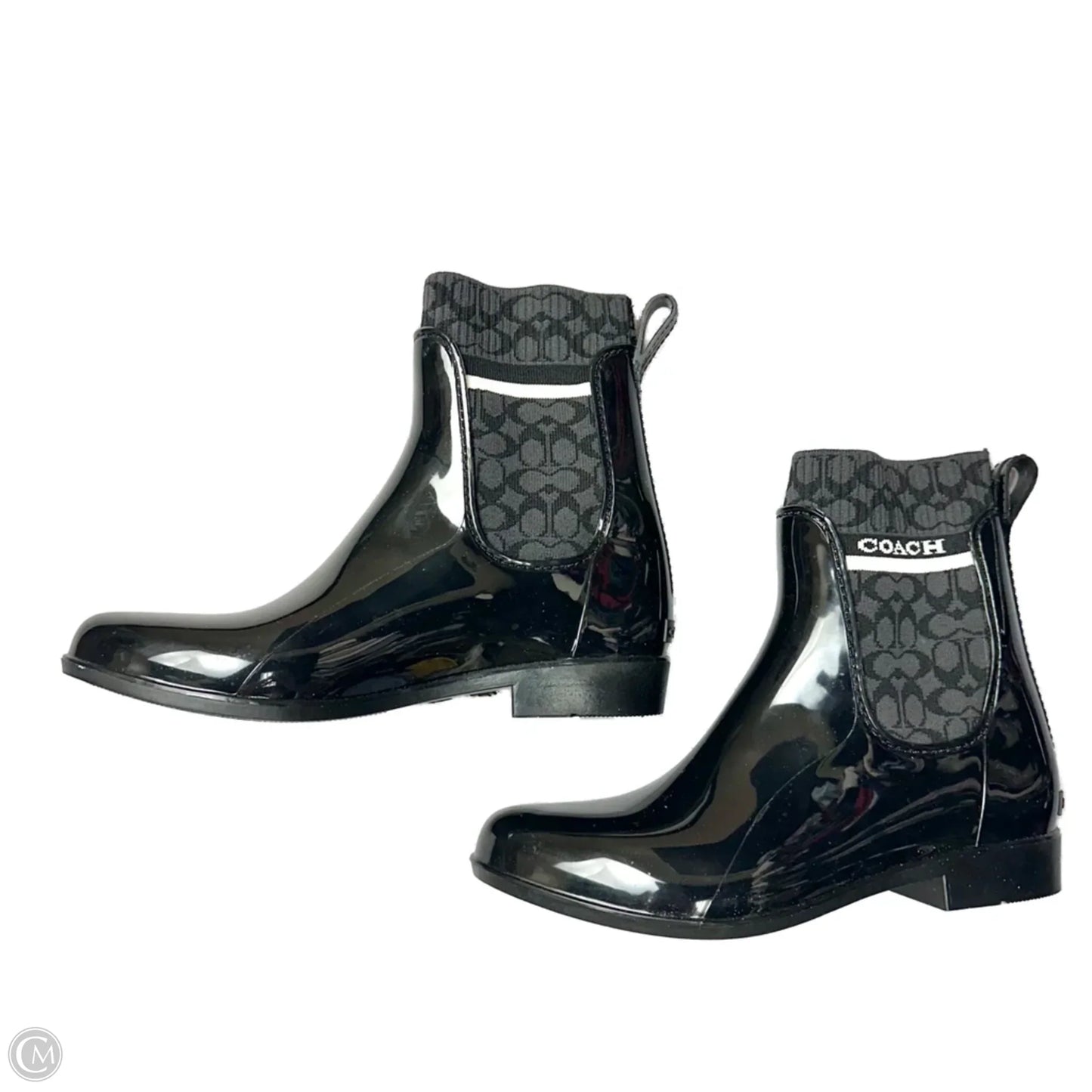 Boots Designer By Coach In Black, Size: 8