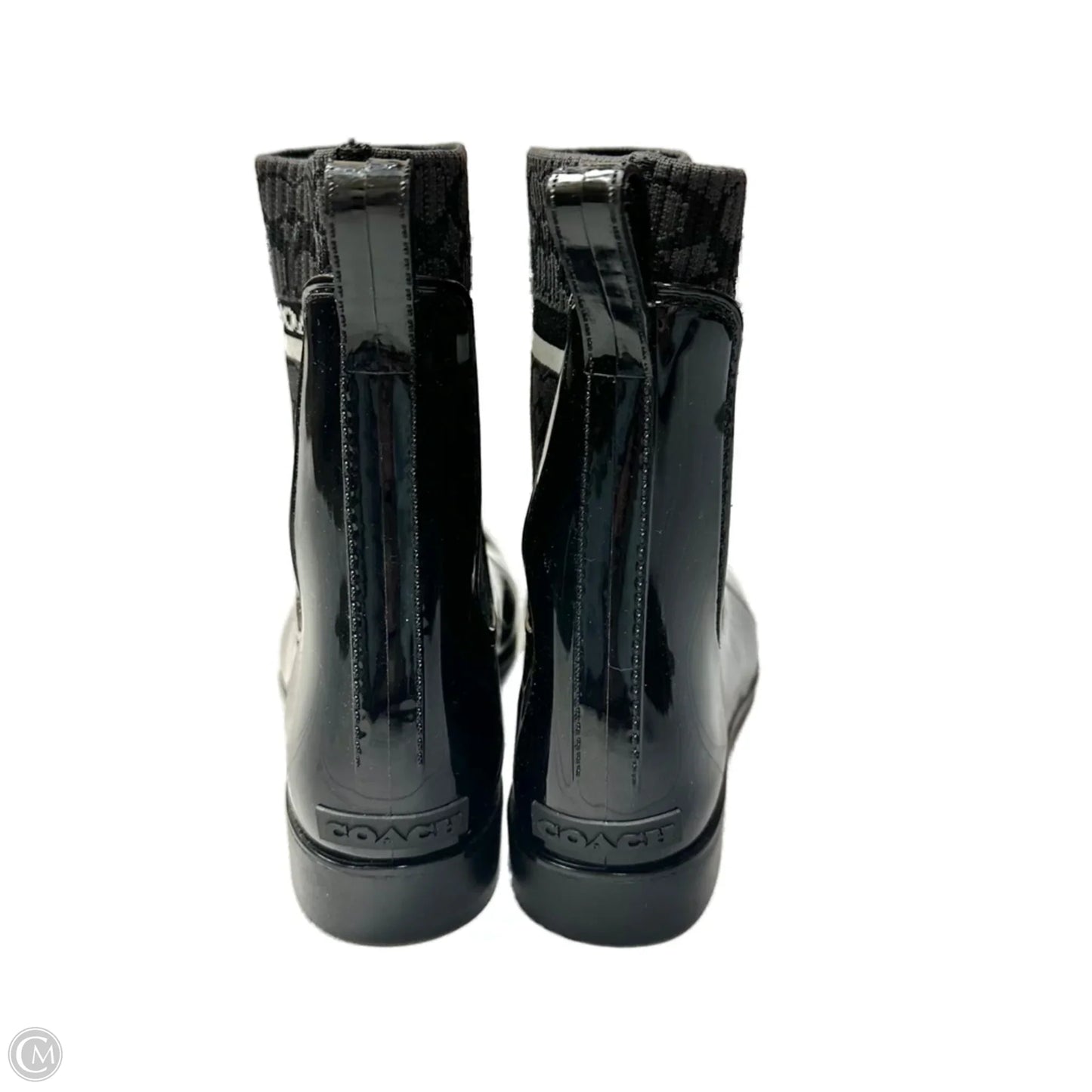 Boots Designer By Coach In Black, Size: 8