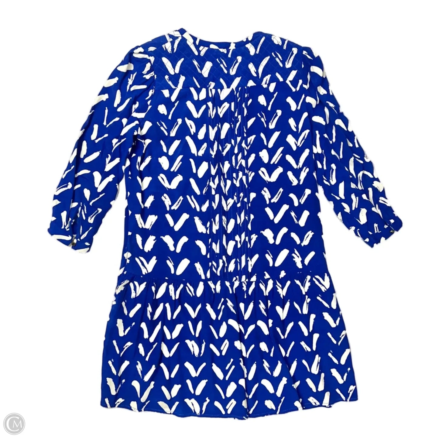 Dress Casual Short By Maeve In Blue & White, Size: Xs