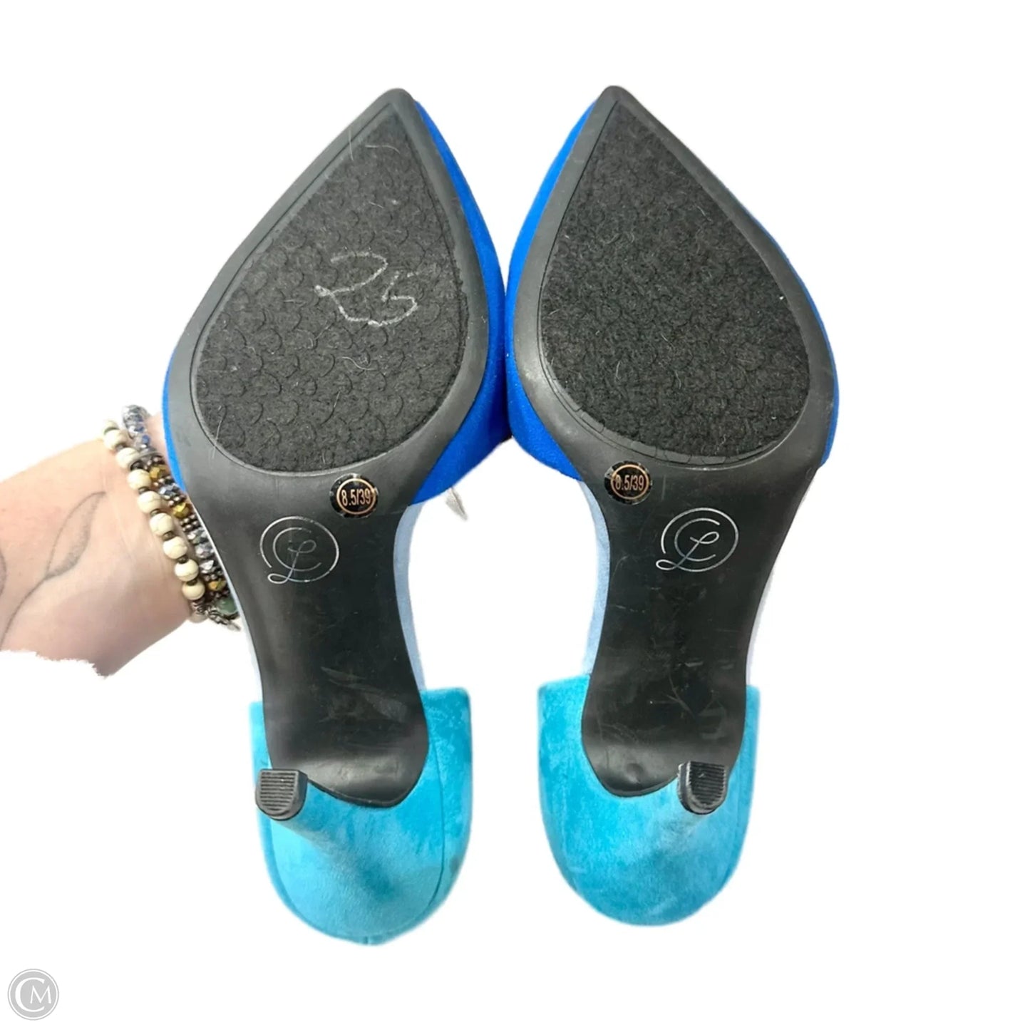 Shoes Heels Stiletto By Chinese Laundry In Blue, Size: 8.5